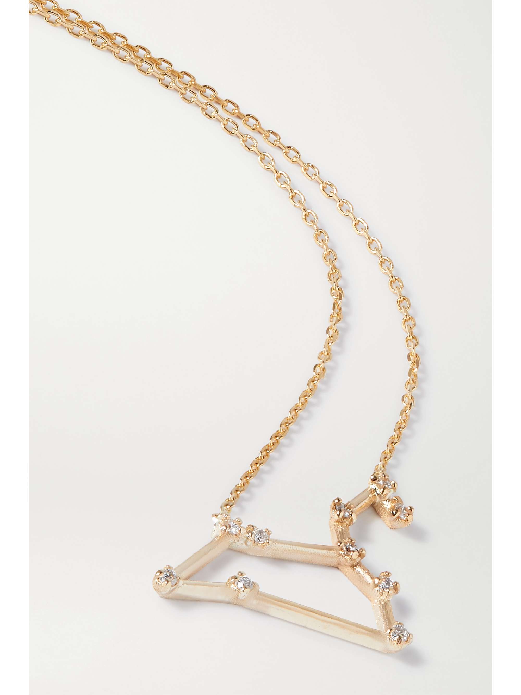 karat gold diamond necklace | SARAH 