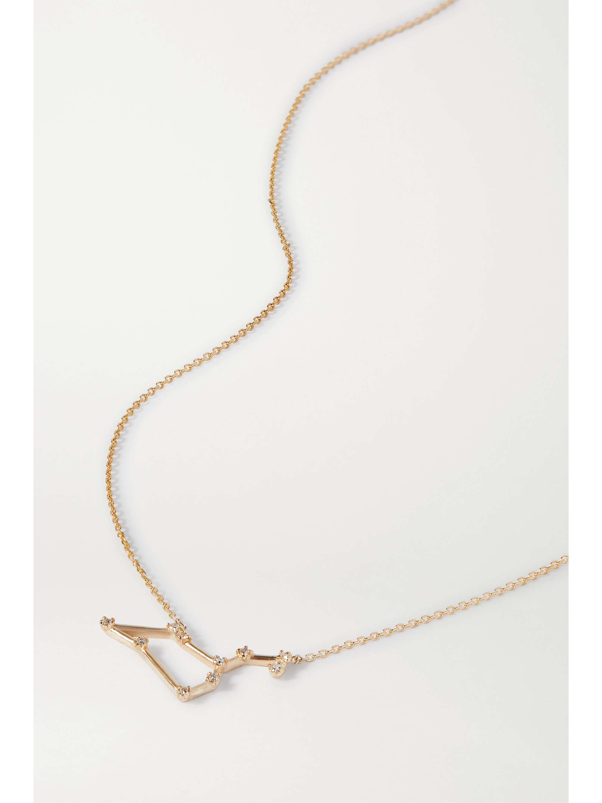 karat gold diamond necklace | SARAH 