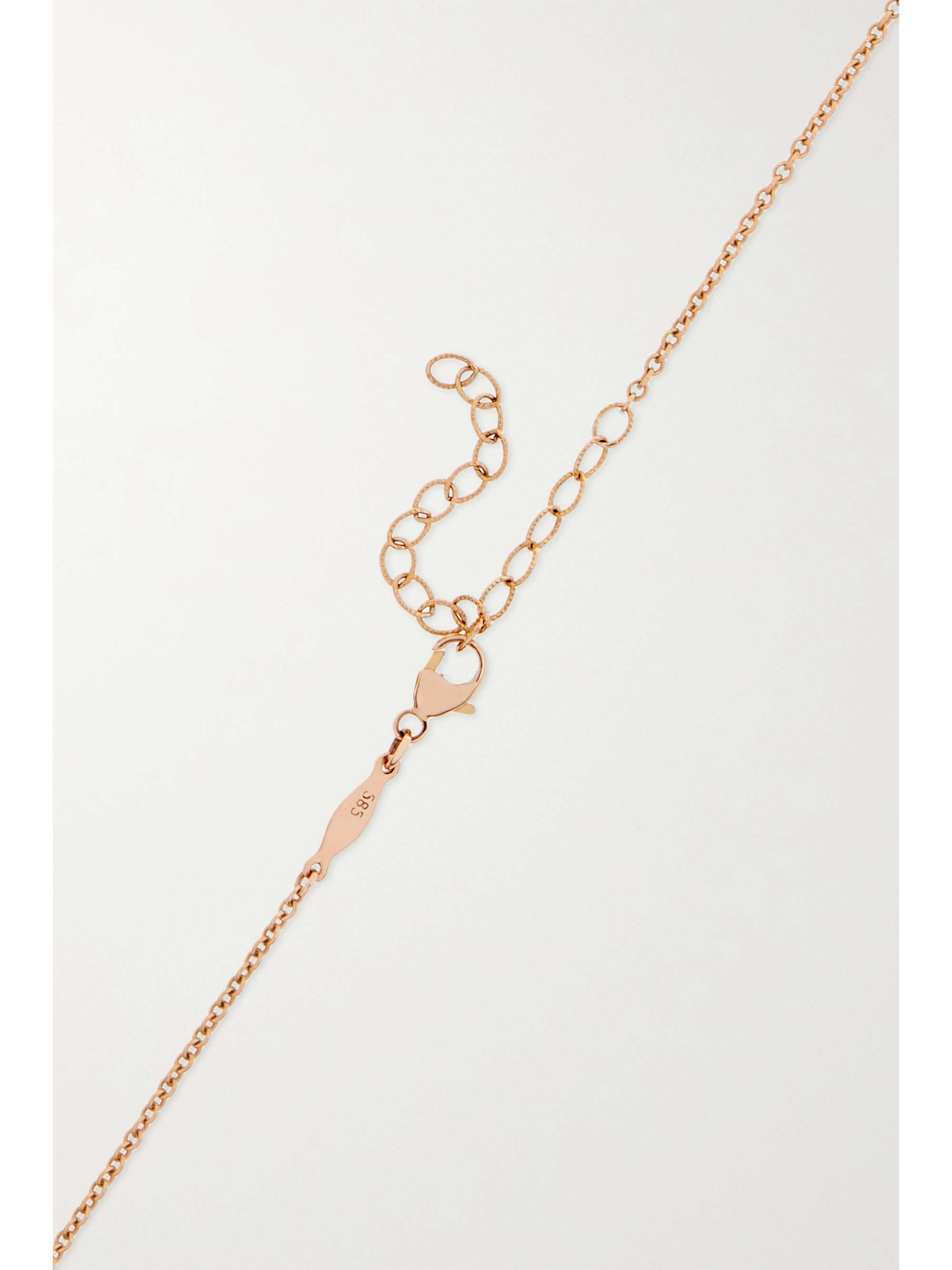 JACQUIE AICHE 14-karat rose gold diamond body chain