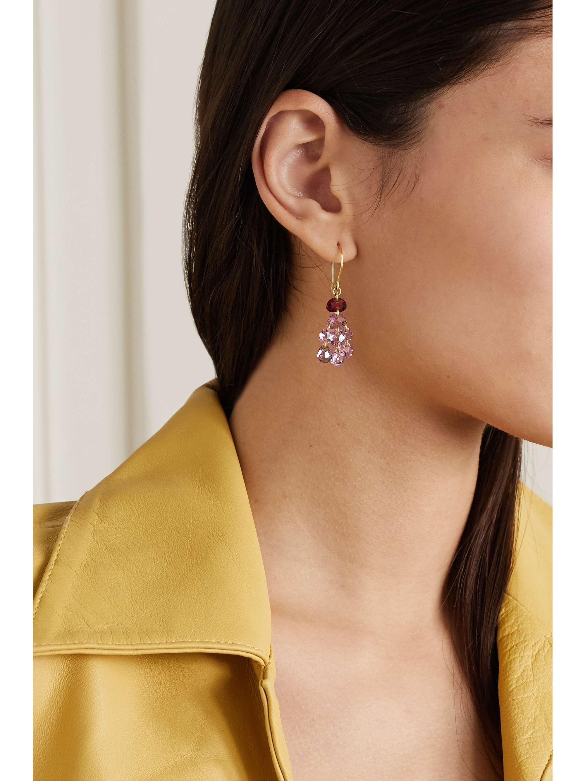 PIPPA SMALL 18-karat gold spinel earrings