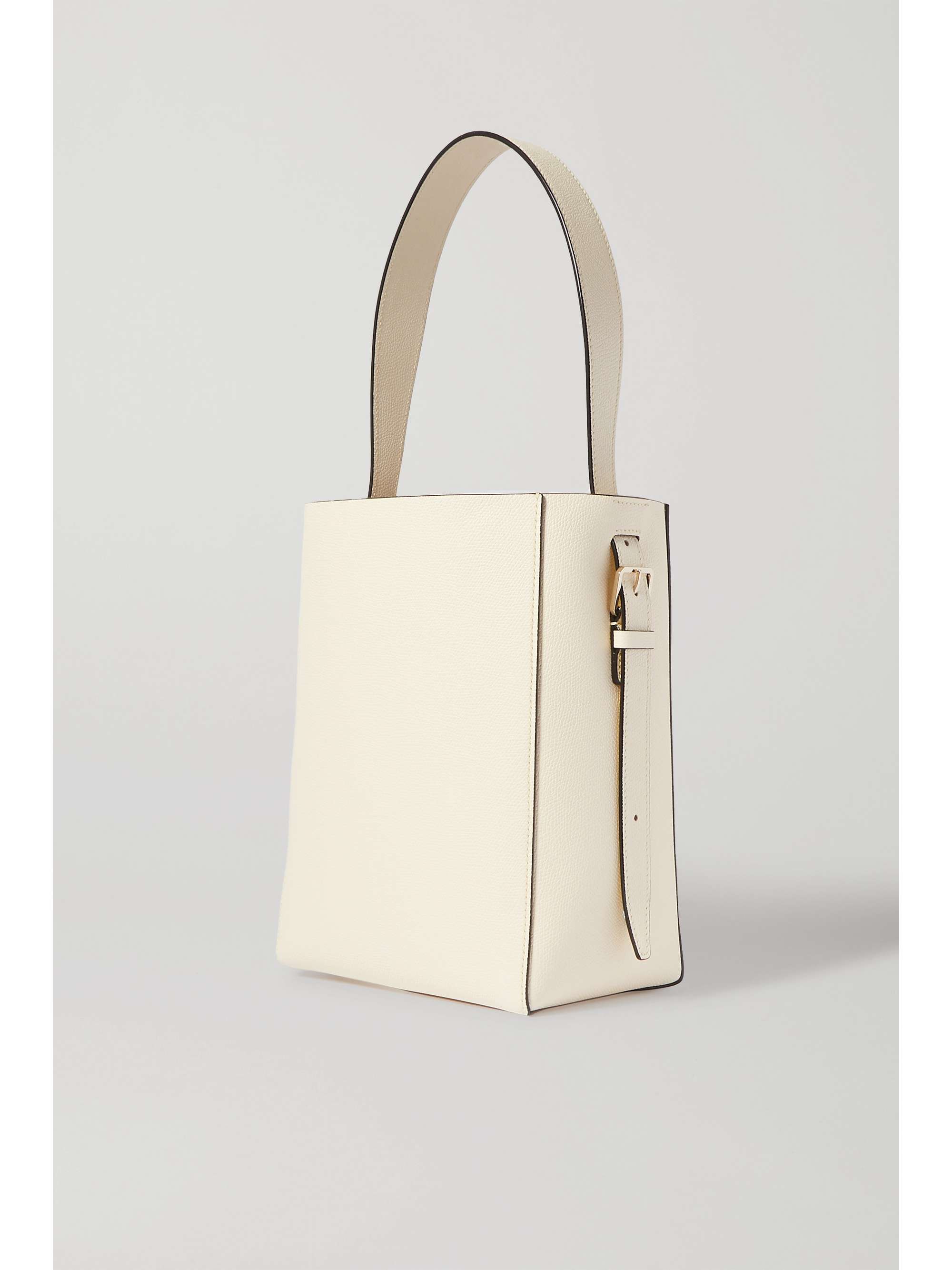 VALEXTRA Secchiello kleine Tote aus strukturiertem Leder