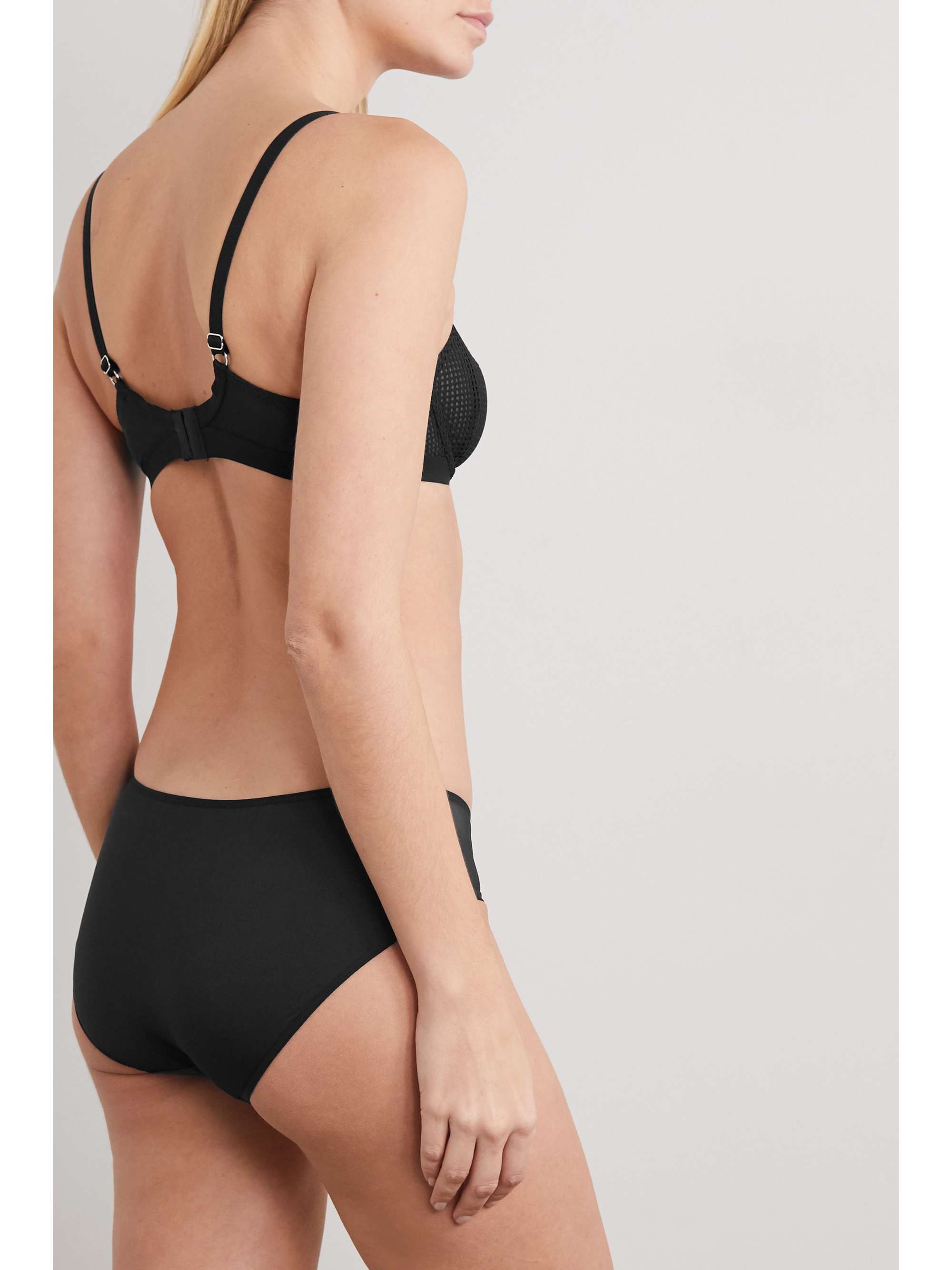 CHANTELLE Motif mesh, tulle and stretch-jersey briefs