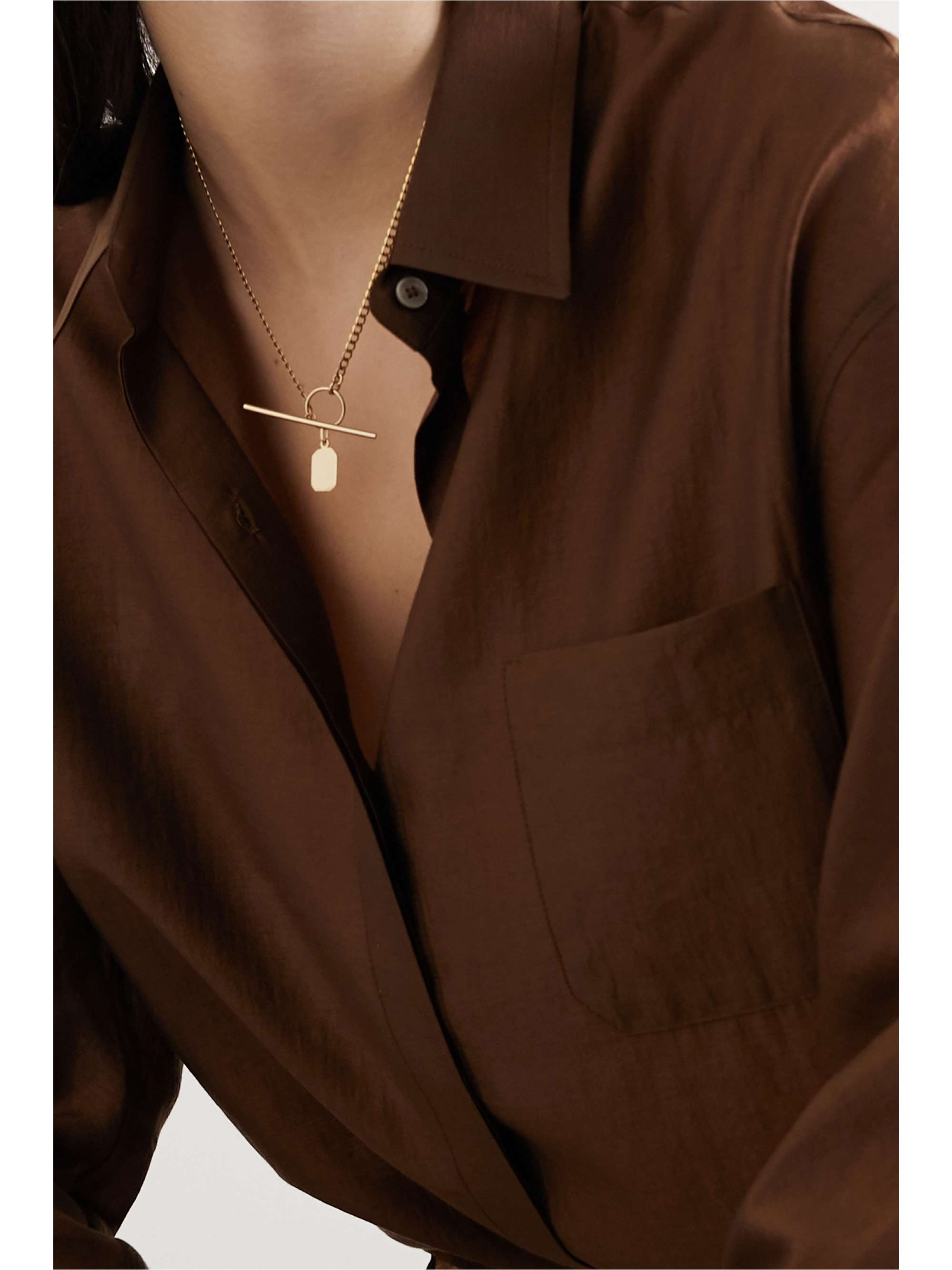 LOREN STEWART + NET SUSTAIN 14-karat gold necklace
