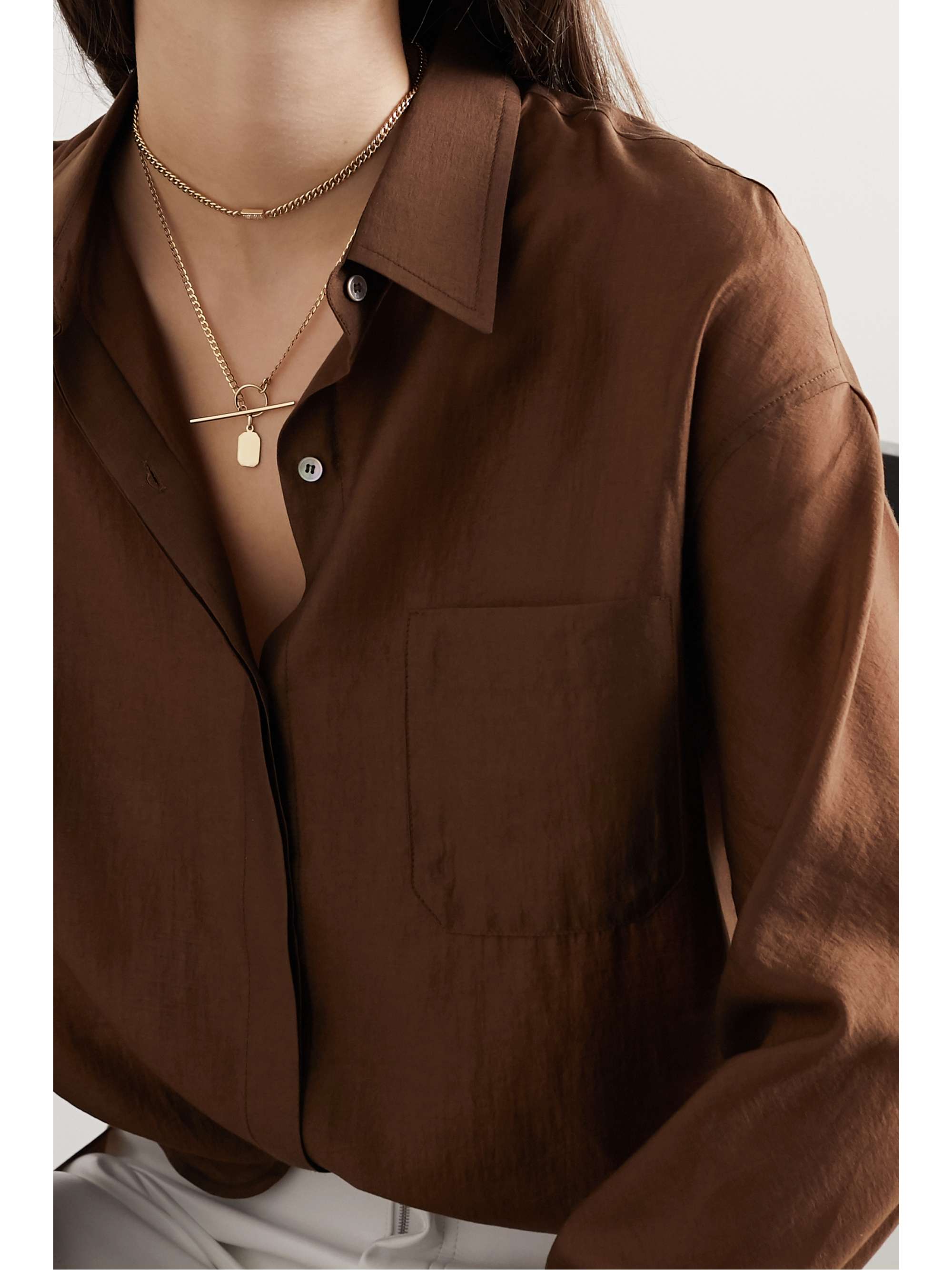 LOREN STEWART + NET SUSTAIN 14-karat gold necklace