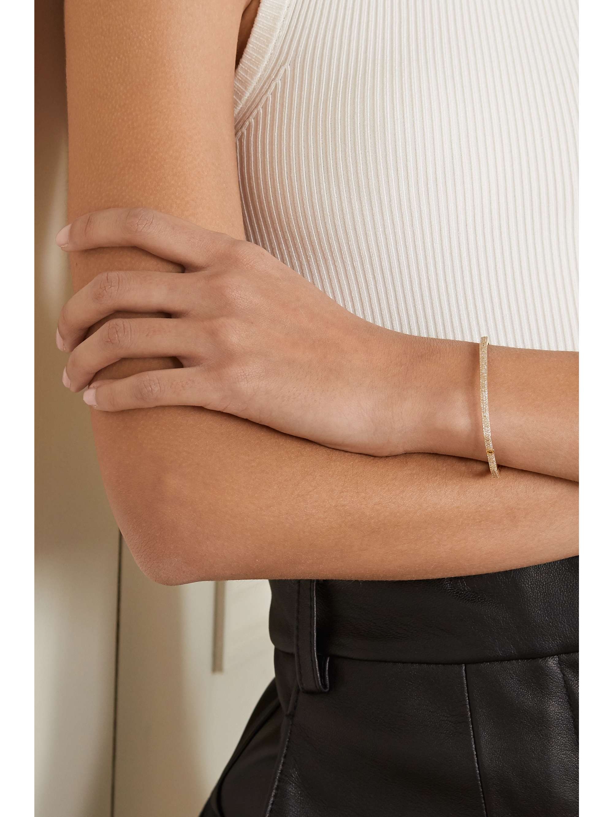 OFIRA 18-karat gold diamond bracelet