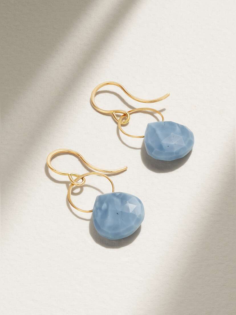 Melissa Joy Manning 14-karat Gold Opal Earrings