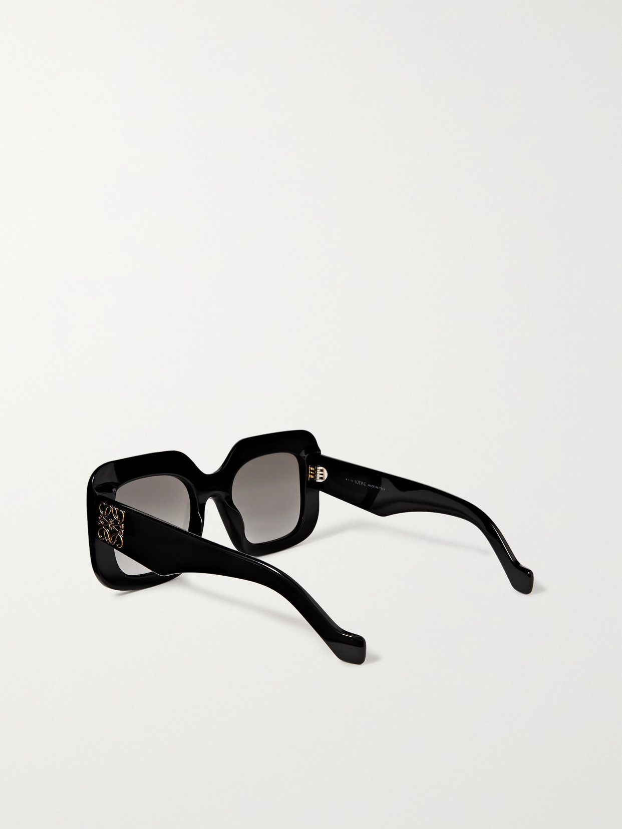 Shop Loewe Oversized Square-frame Acetate Sunglasses In Black