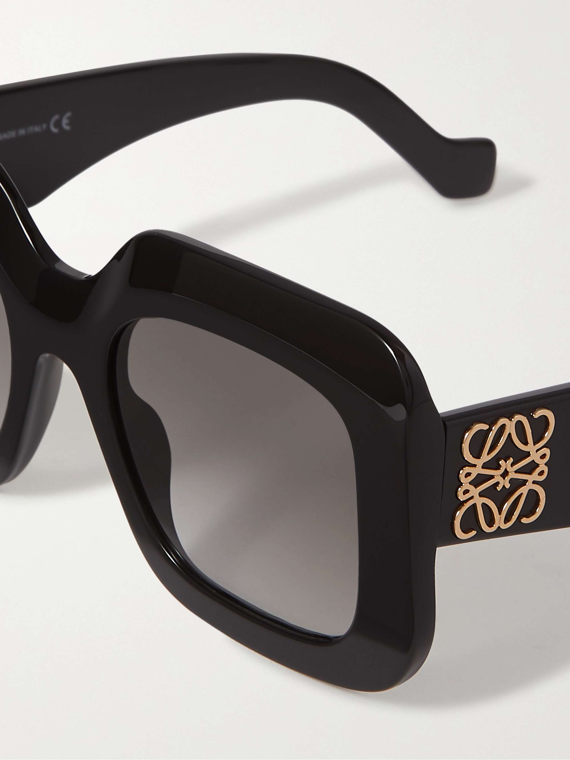 LOEWE EYEWEAR Oversized square-frame acetate sunglasses