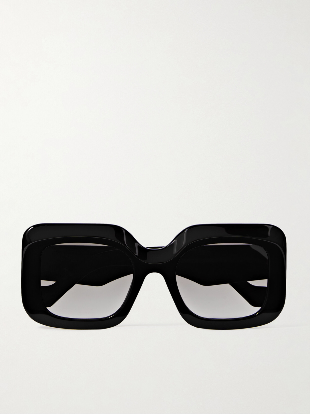 Shop Loewe Oversized Square-frame Acetate Sunglasses In Black