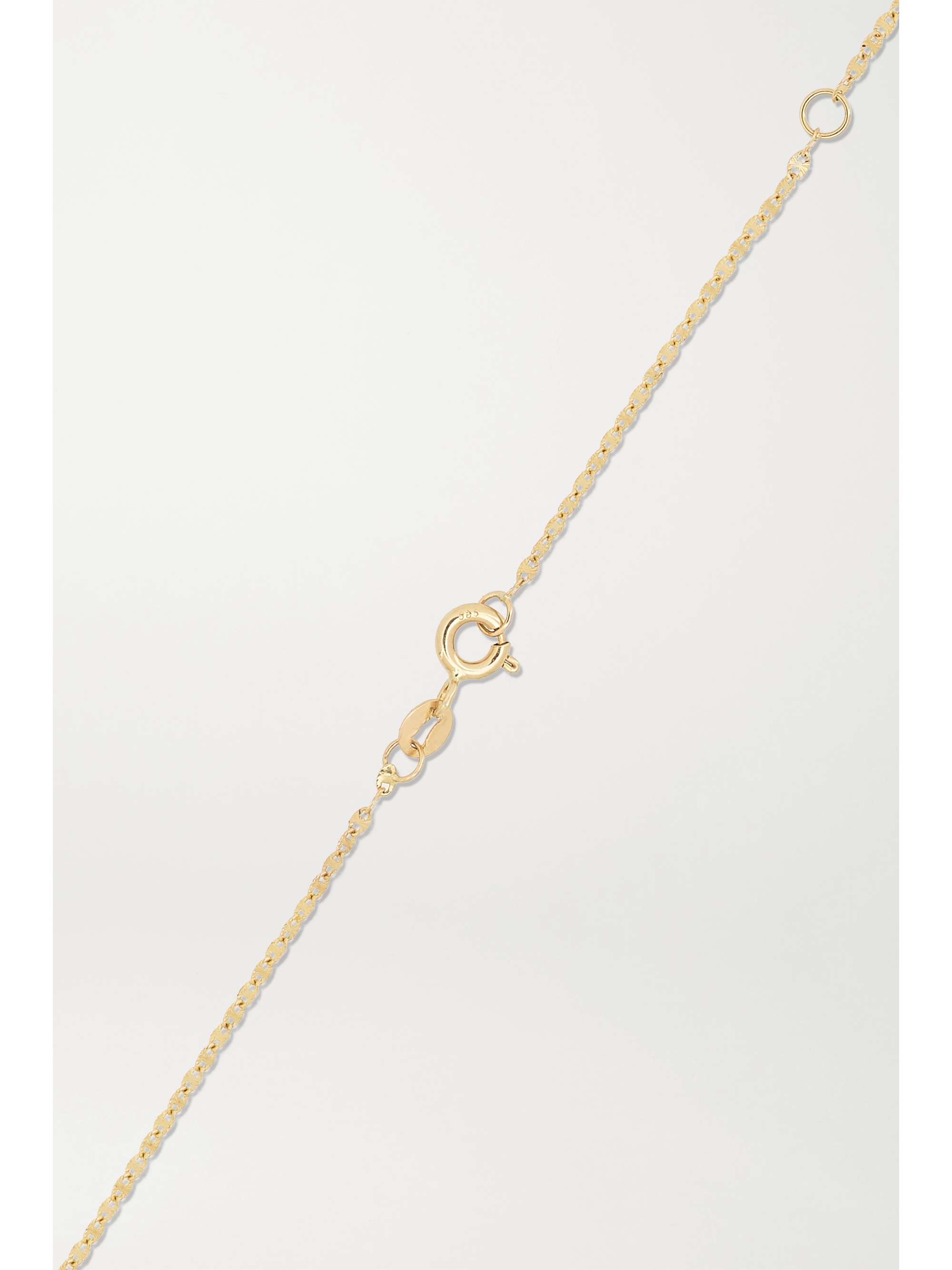 LITO Small Sienna 14-karat gold, labradorite and diamond necklace