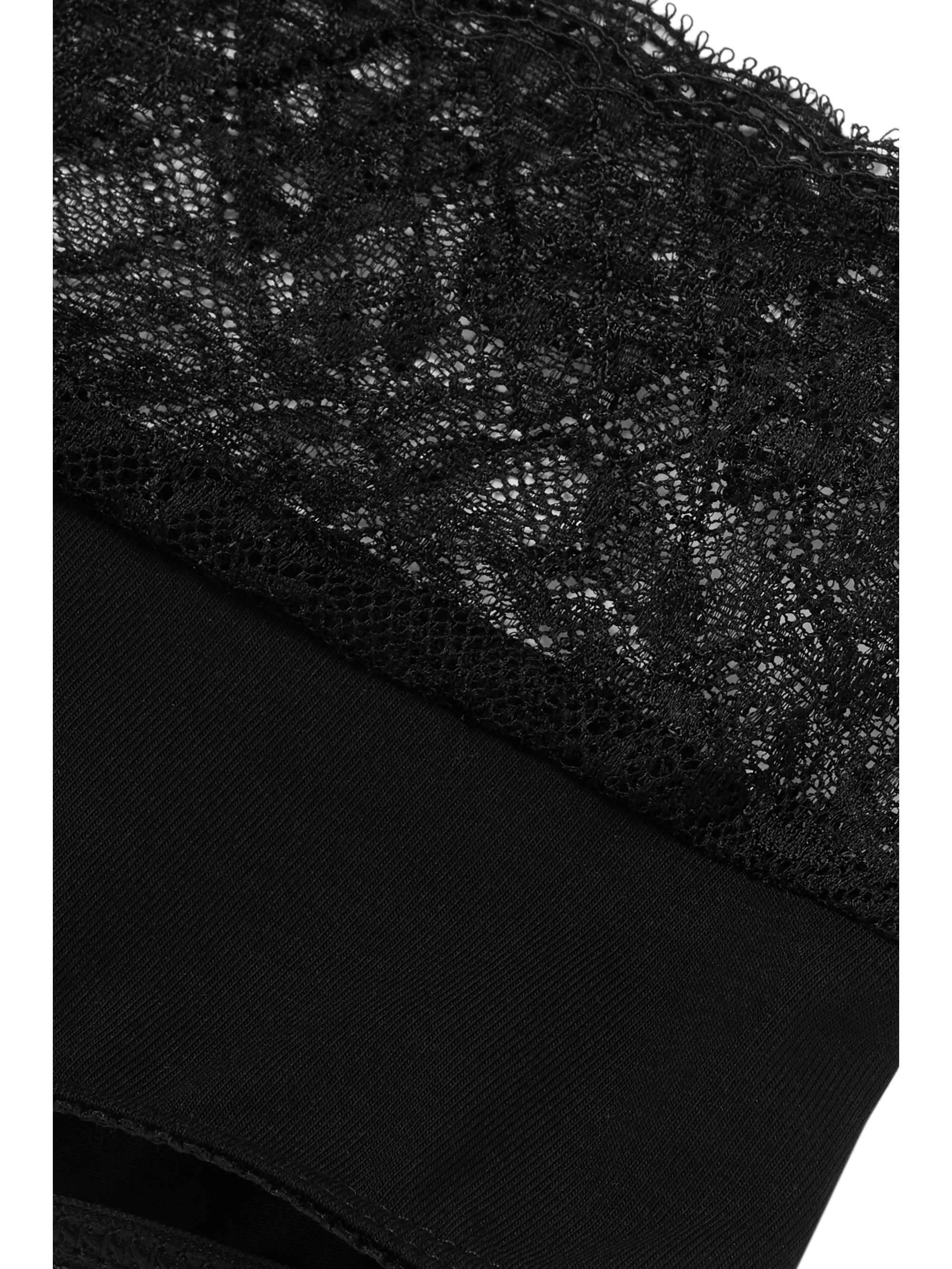 SIX Florence lace-trimmed stretch-cotton maternity briefs