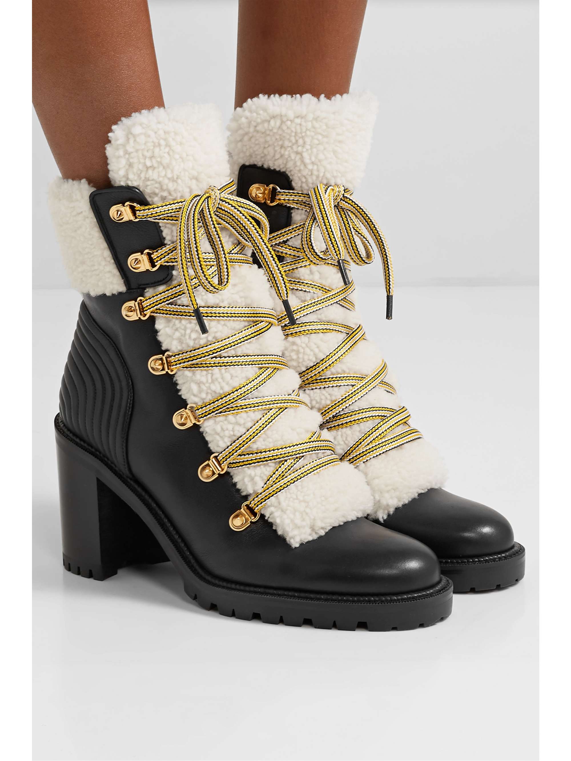 louboutin sparkle boots