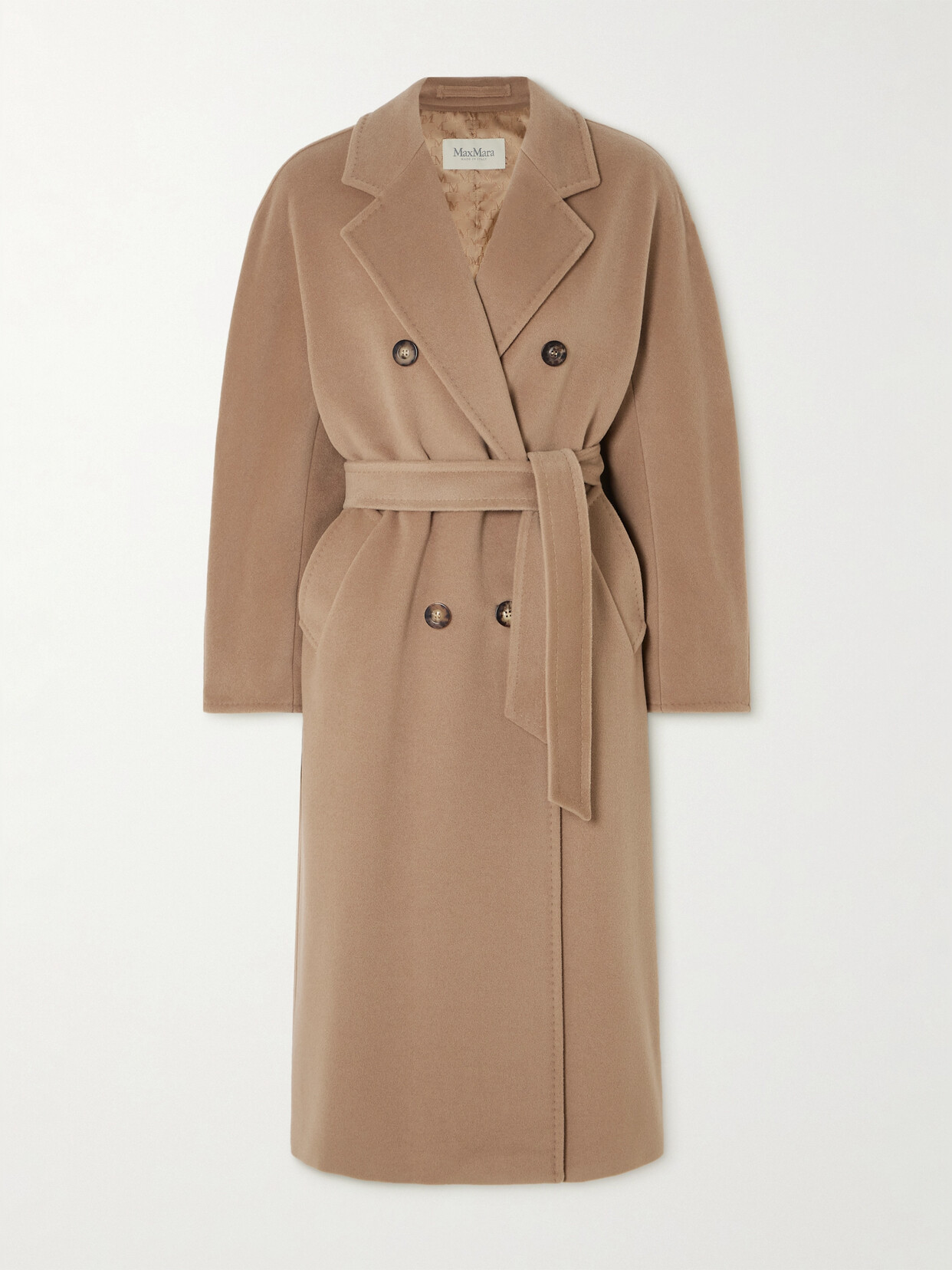 Max Mara - Madame 101801 Icon Double-breasted Wool And Cashmere-blend Coat - Brown