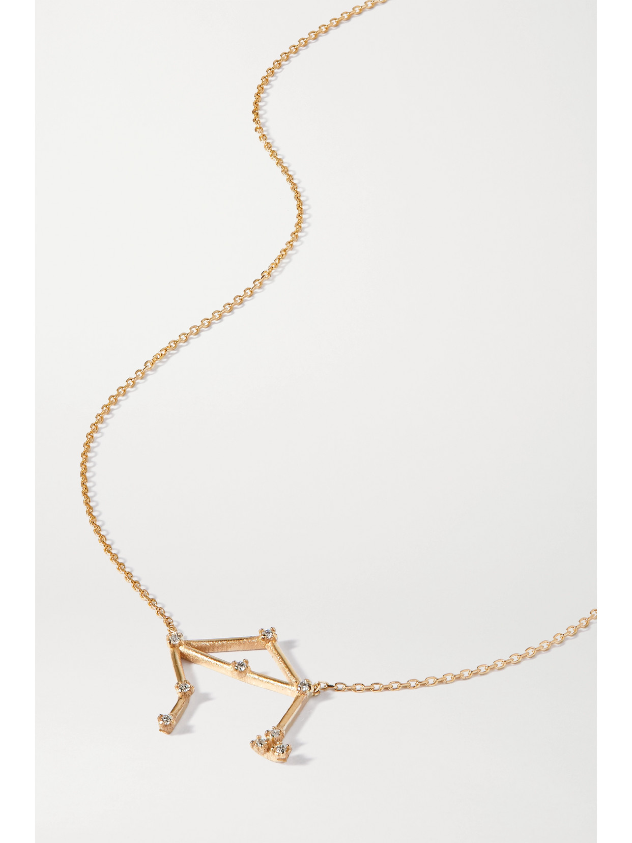 Sarah & Sebastian Celestial Libra 10-karat Gold Diamond Necklace