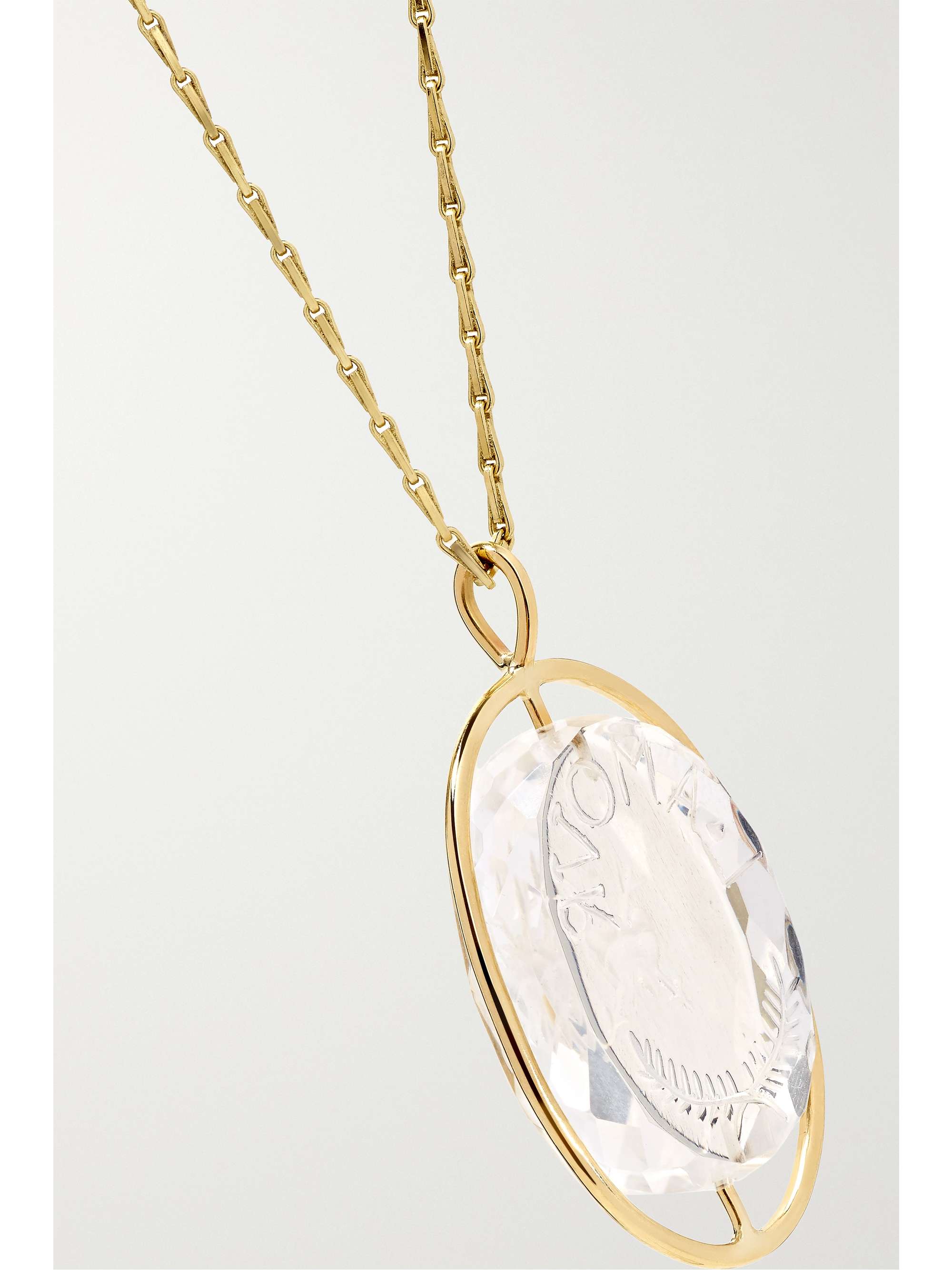 PASCALE MONVOISIN Collier en or 9 carats (375/1000) et cristal L'amour