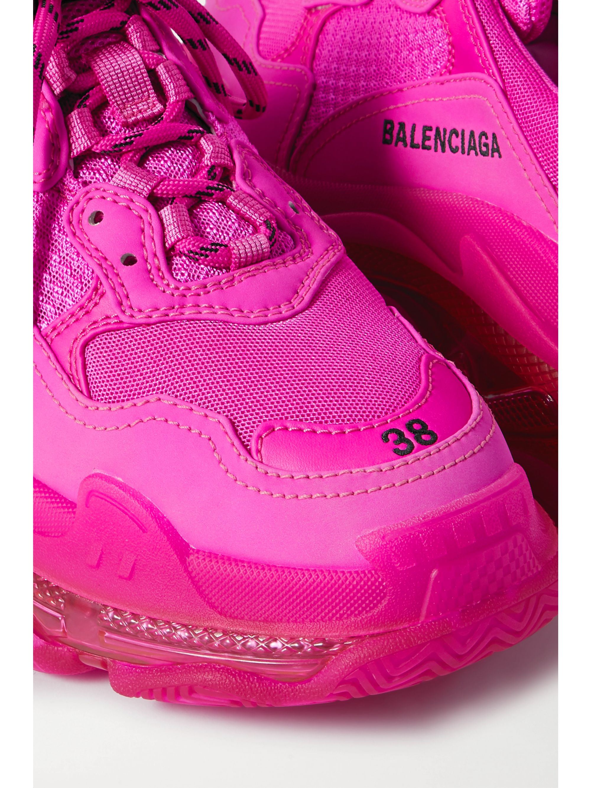 neon pink triple s