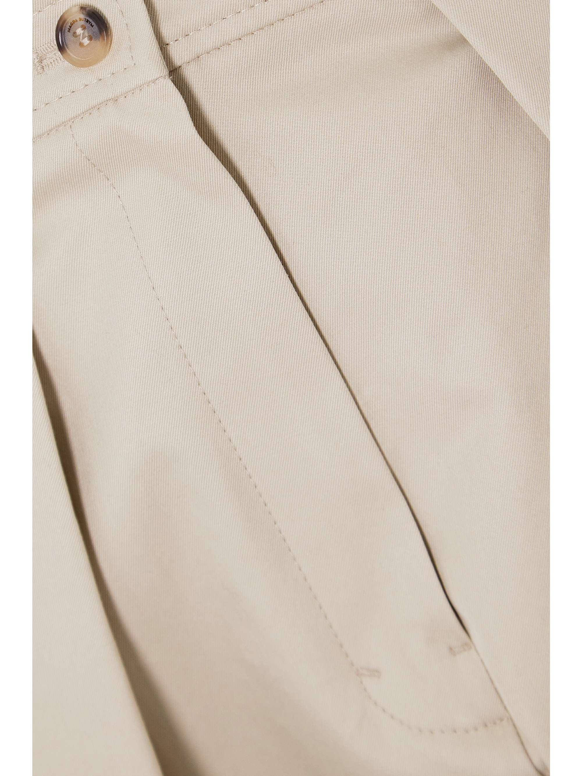MAGDA BUTRYM Harwich pleated cotton-twill tapered pants