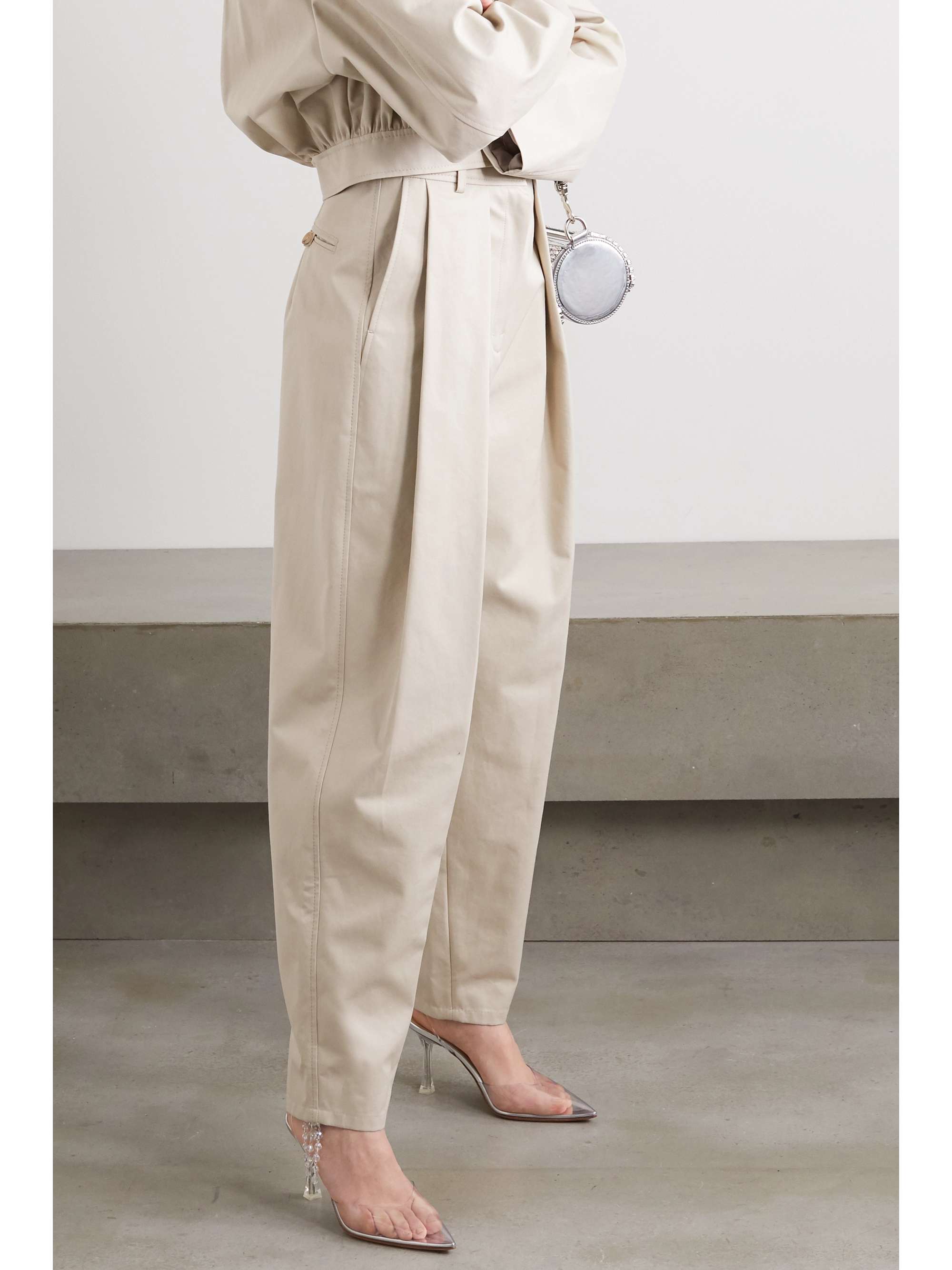 MAGDA BUTRYM Harwich pleated cotton-twill tapered pants