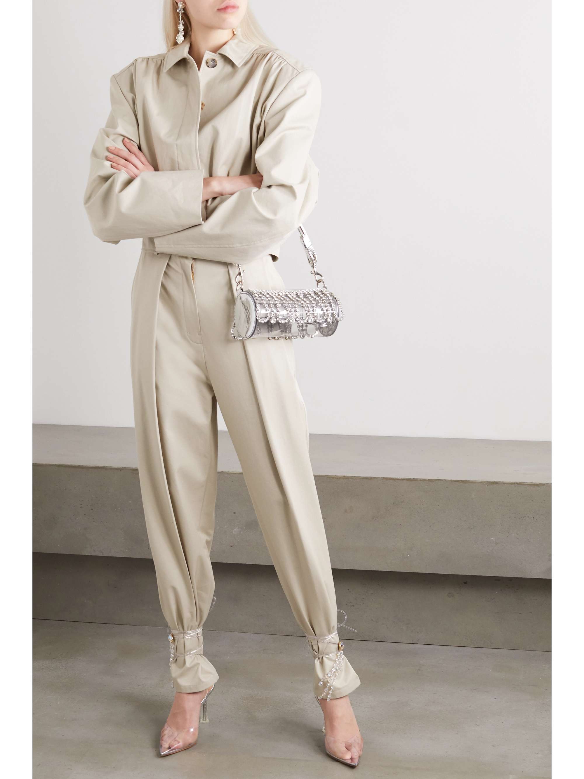 MAGDA BUTRYM Harwich pleated cotton-twill tapered pants