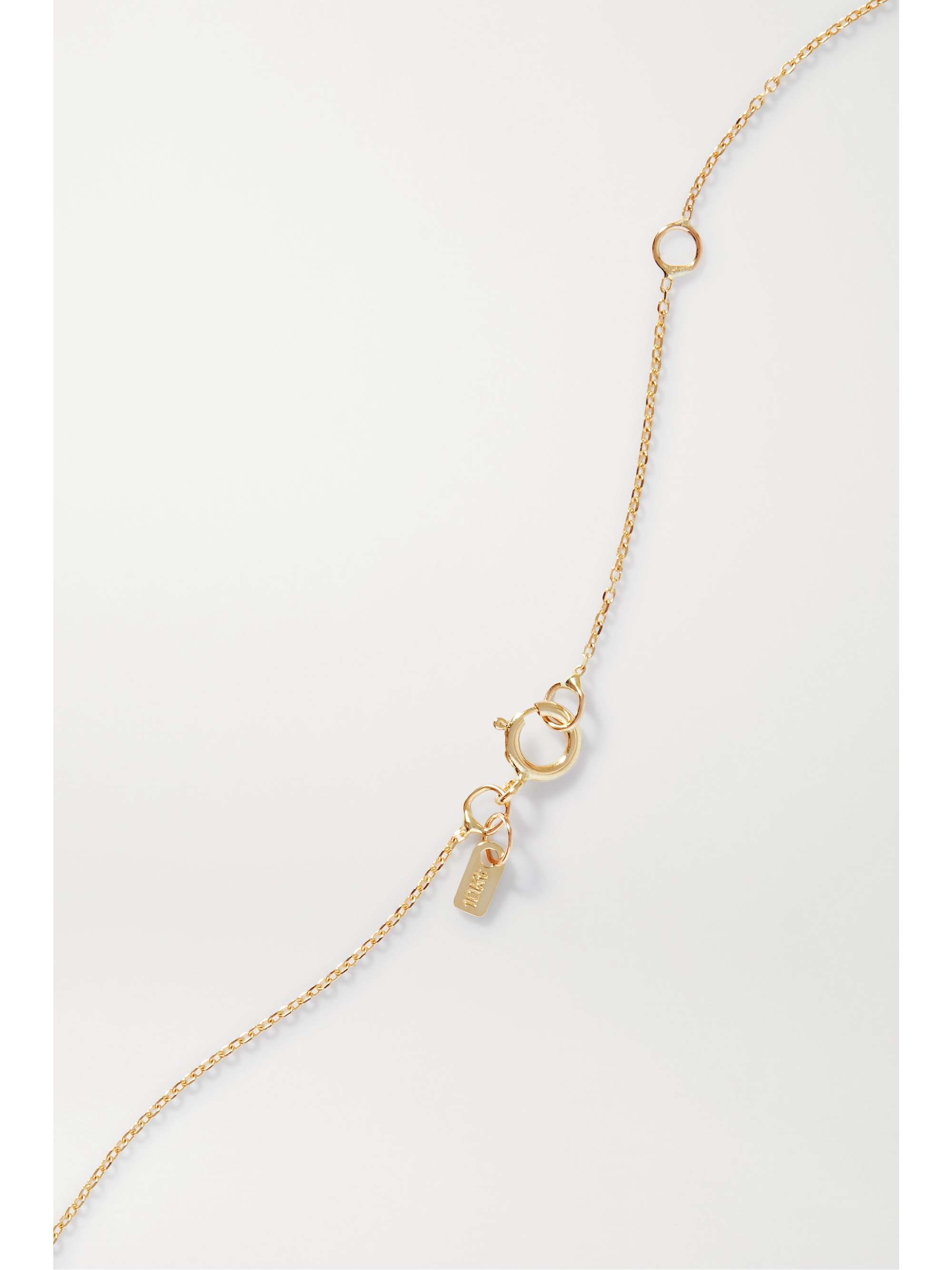 SARAH & SEBASTIAN Celestial Capricorn 10-karat gold diamond necklace