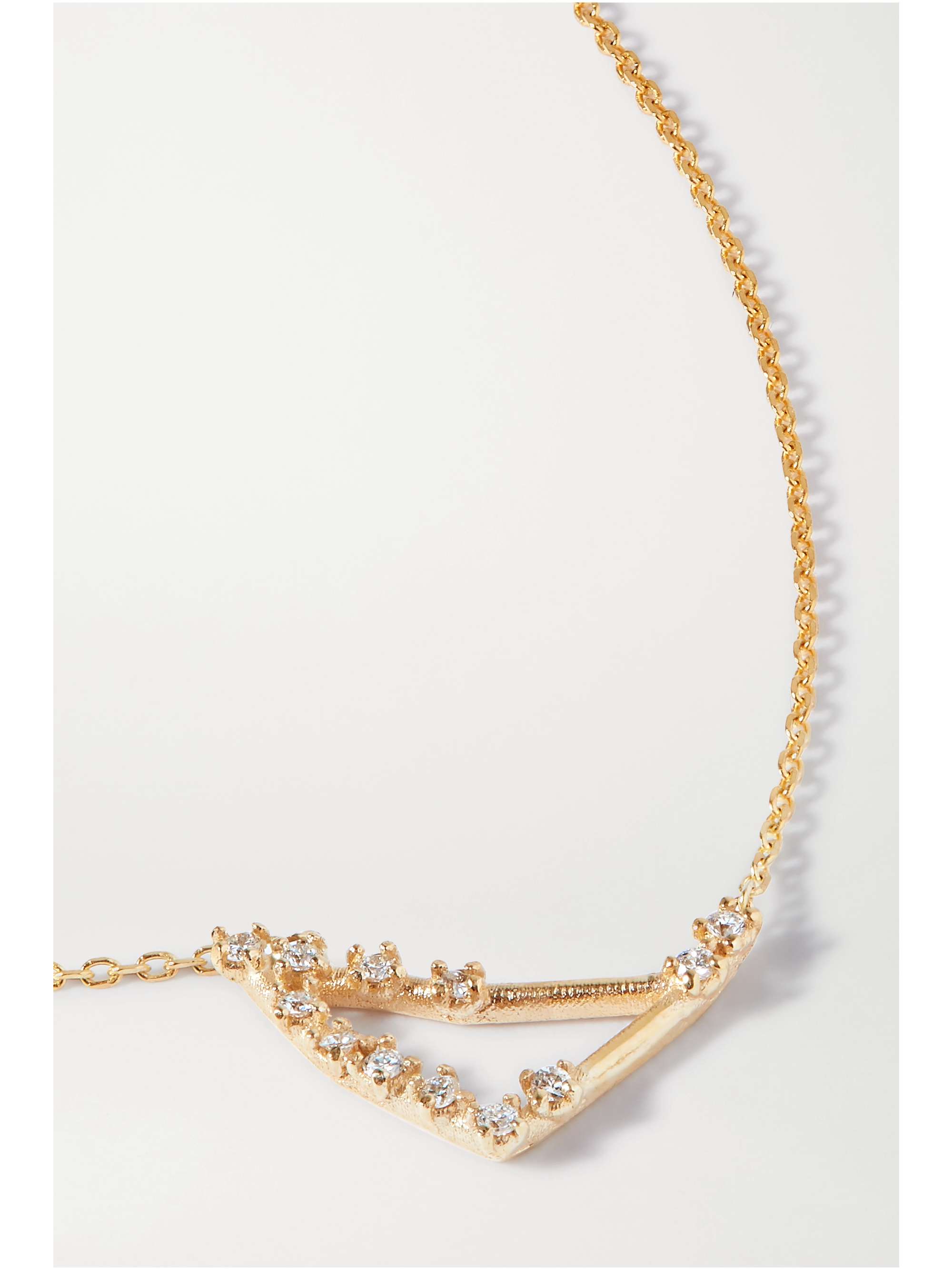 SARAH & SEBASTIAN Celestial Capricorn 10-karat gold diamond necklace