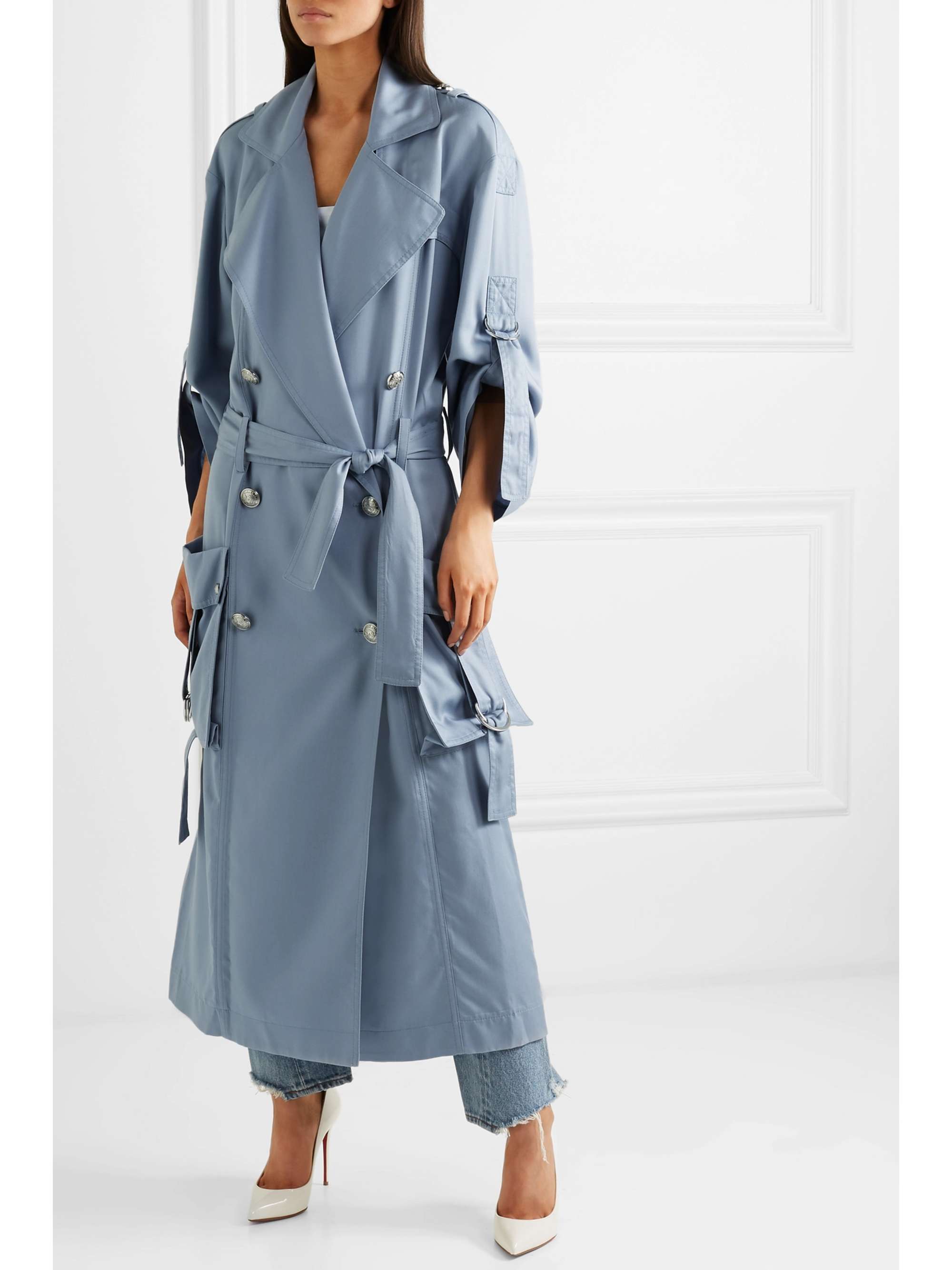 lyocell trench coat