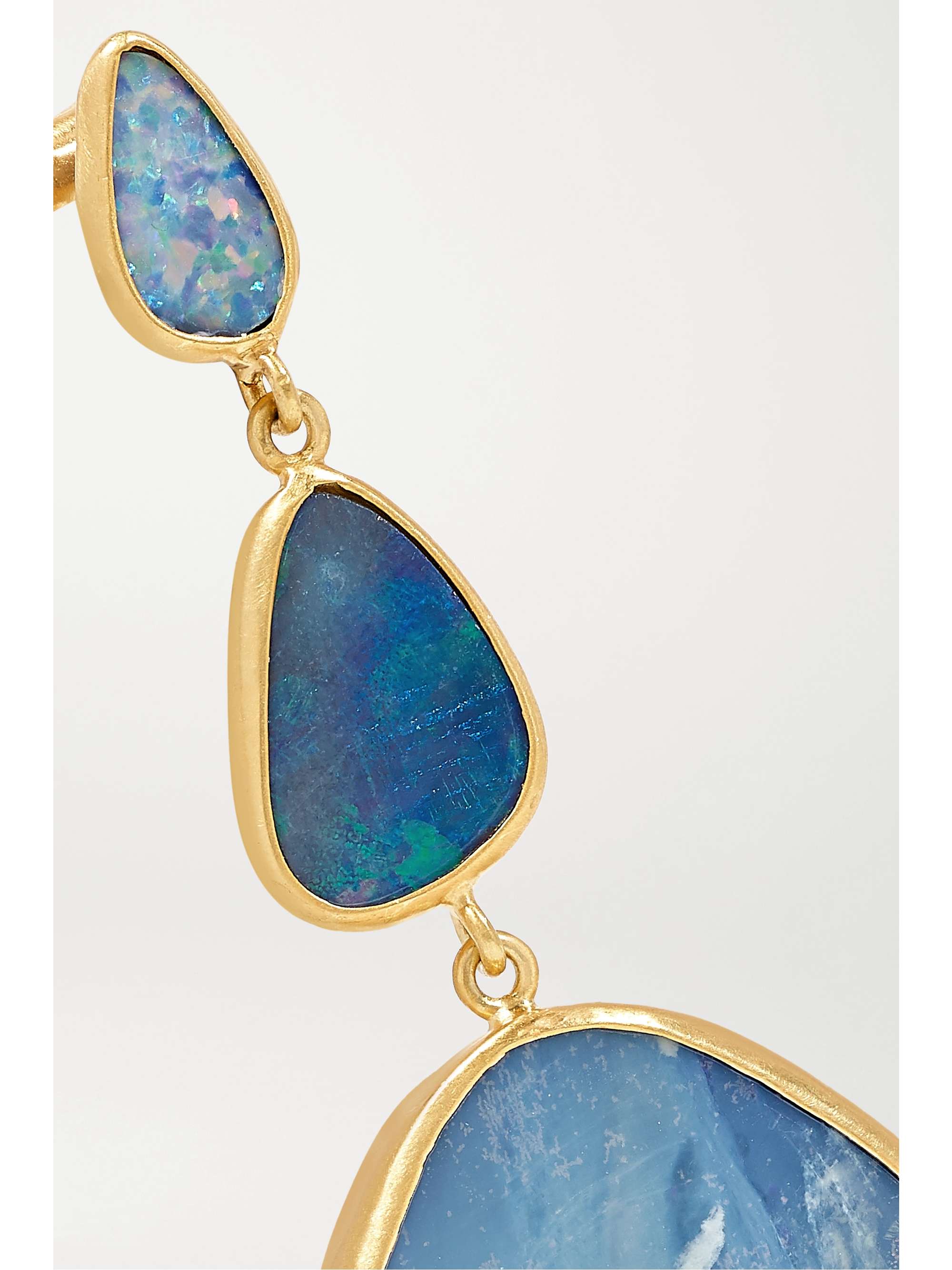 PIPPA SMALL Boucles d'oreilles en or 18 carats (750/1000) et opales