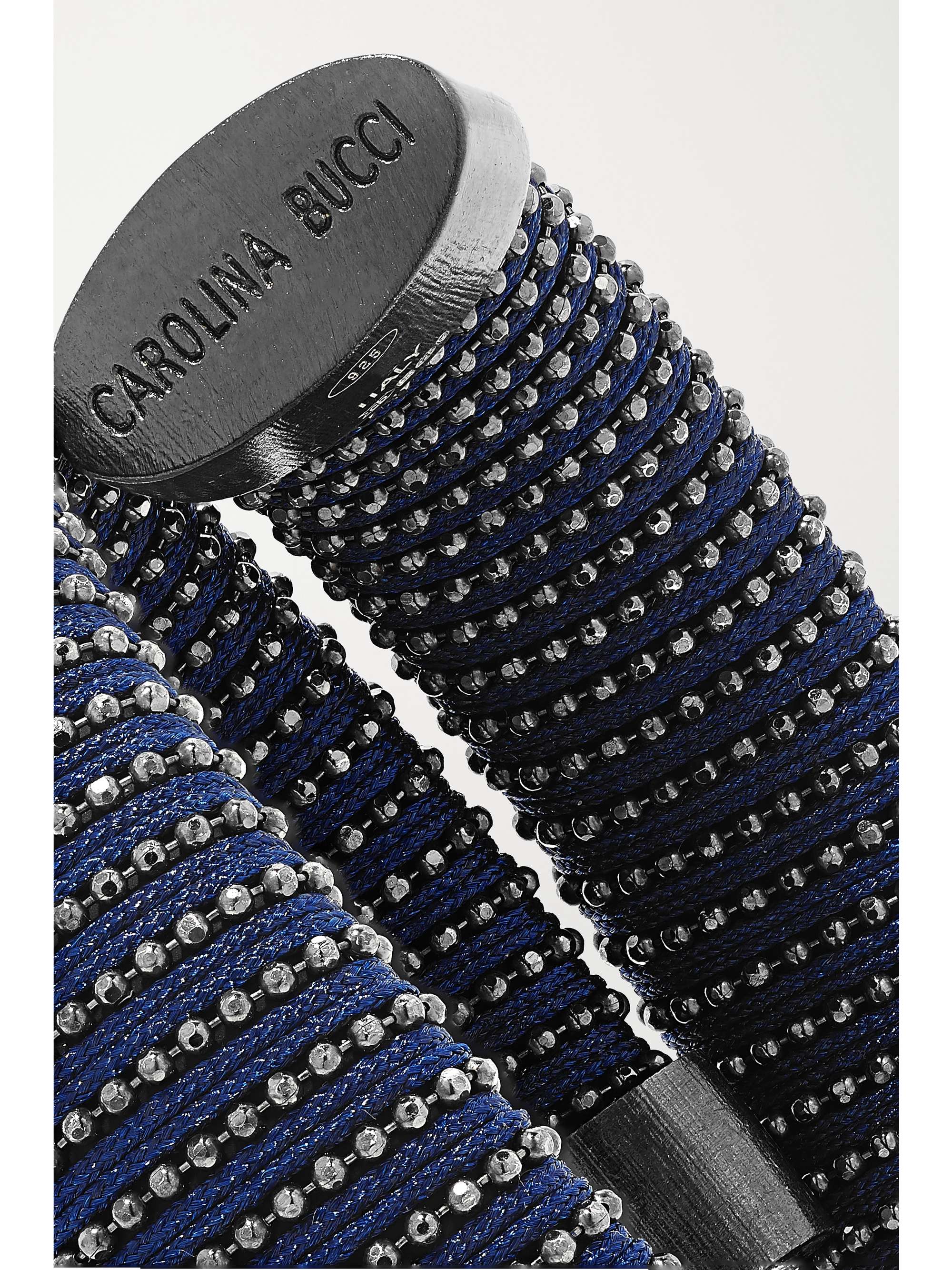 CAROLINA BUCCI Caro rose gold-plated and cotton bracelet