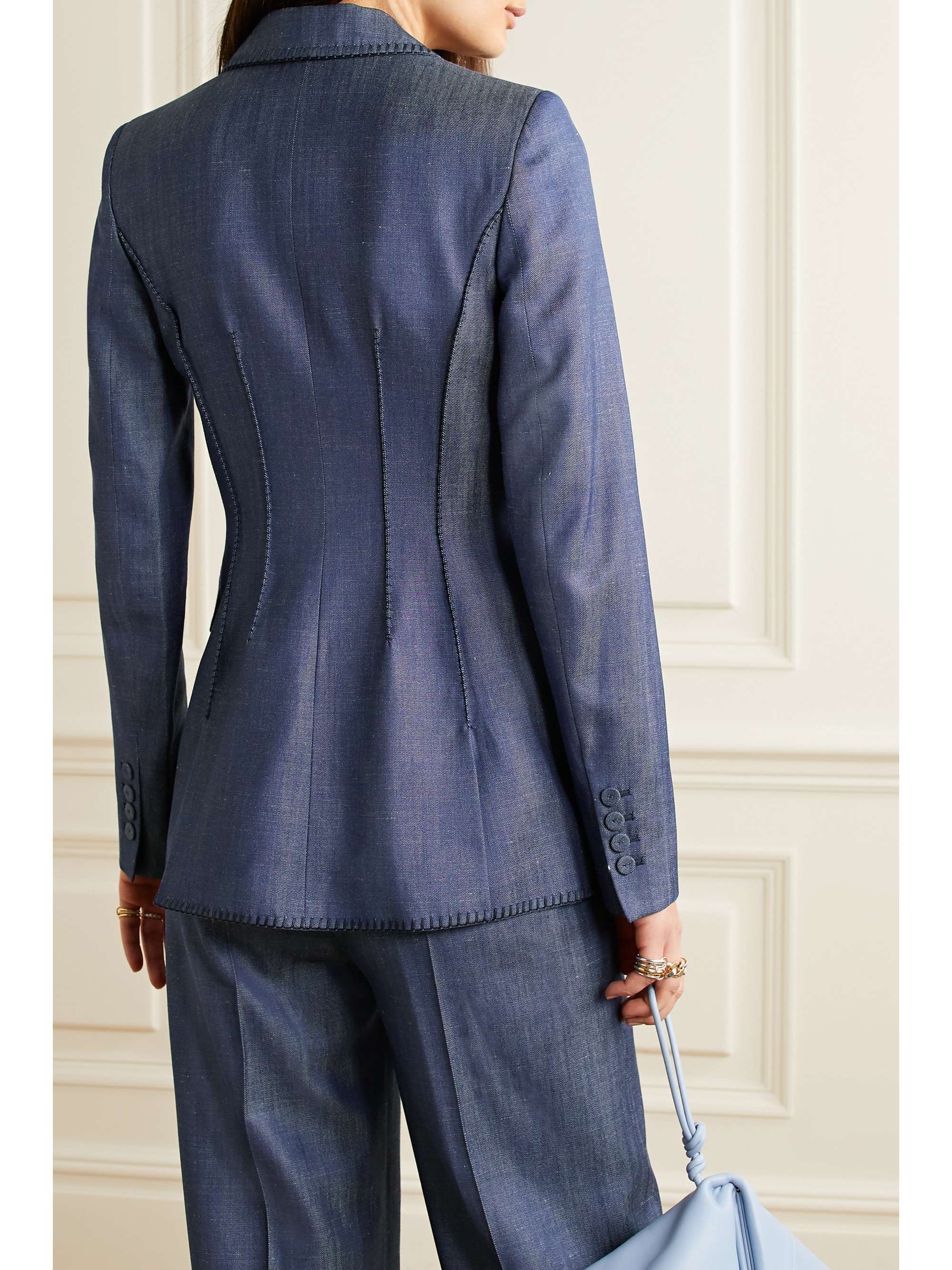 GABRIELA HEARST Minos whipstitched linen blazer
