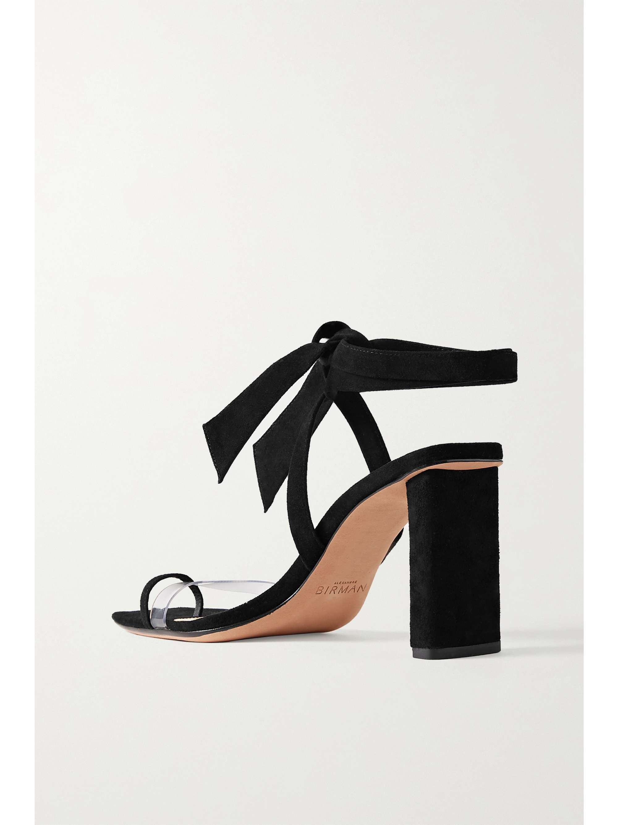 ALEXANDRE BIRMAN Katie 蝴蝶结缀饰绒面革 PVC 凉鞋