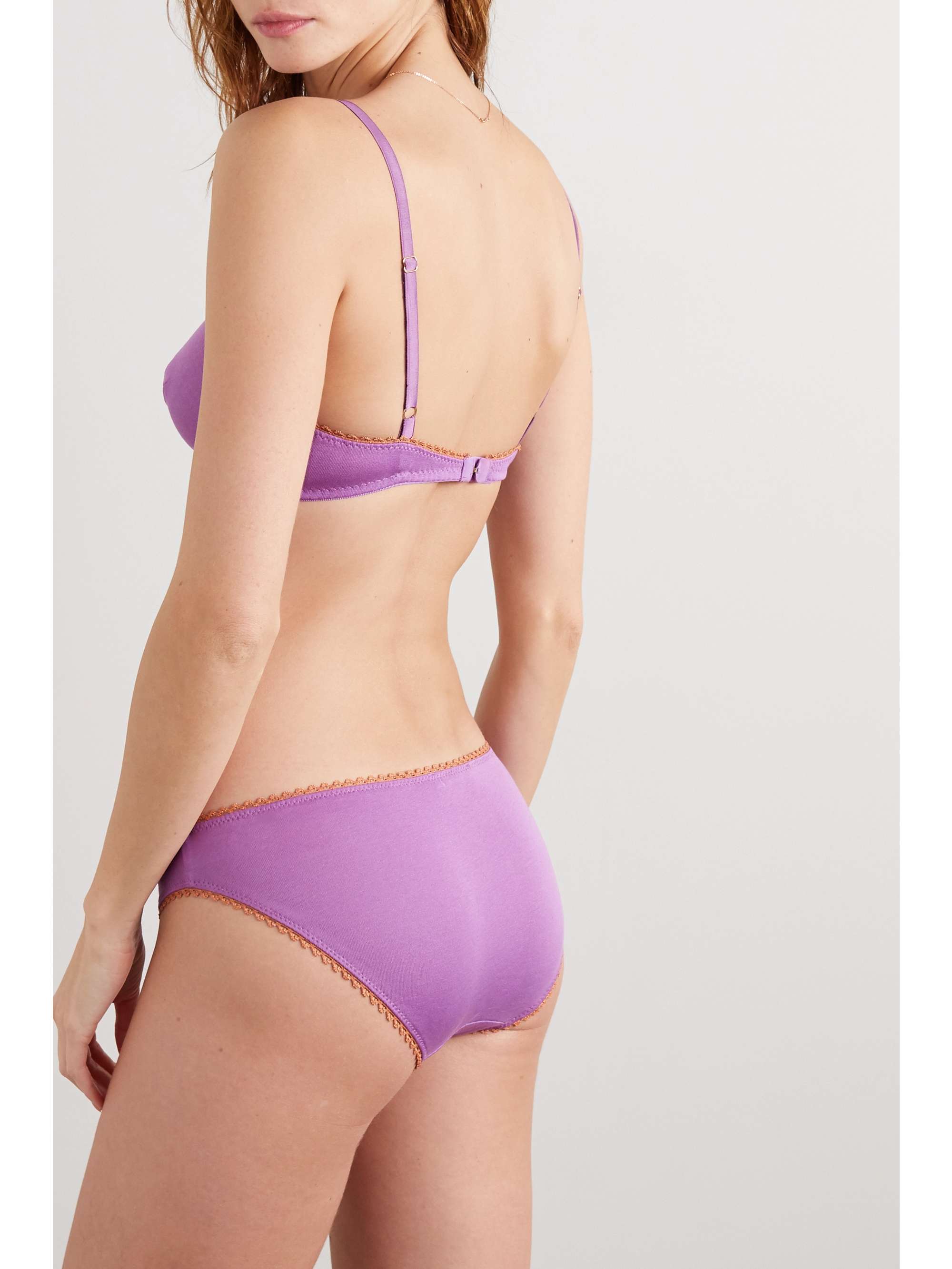 ARAKS + NET SUSTAIN Isabella organic cotton-jersey briefs