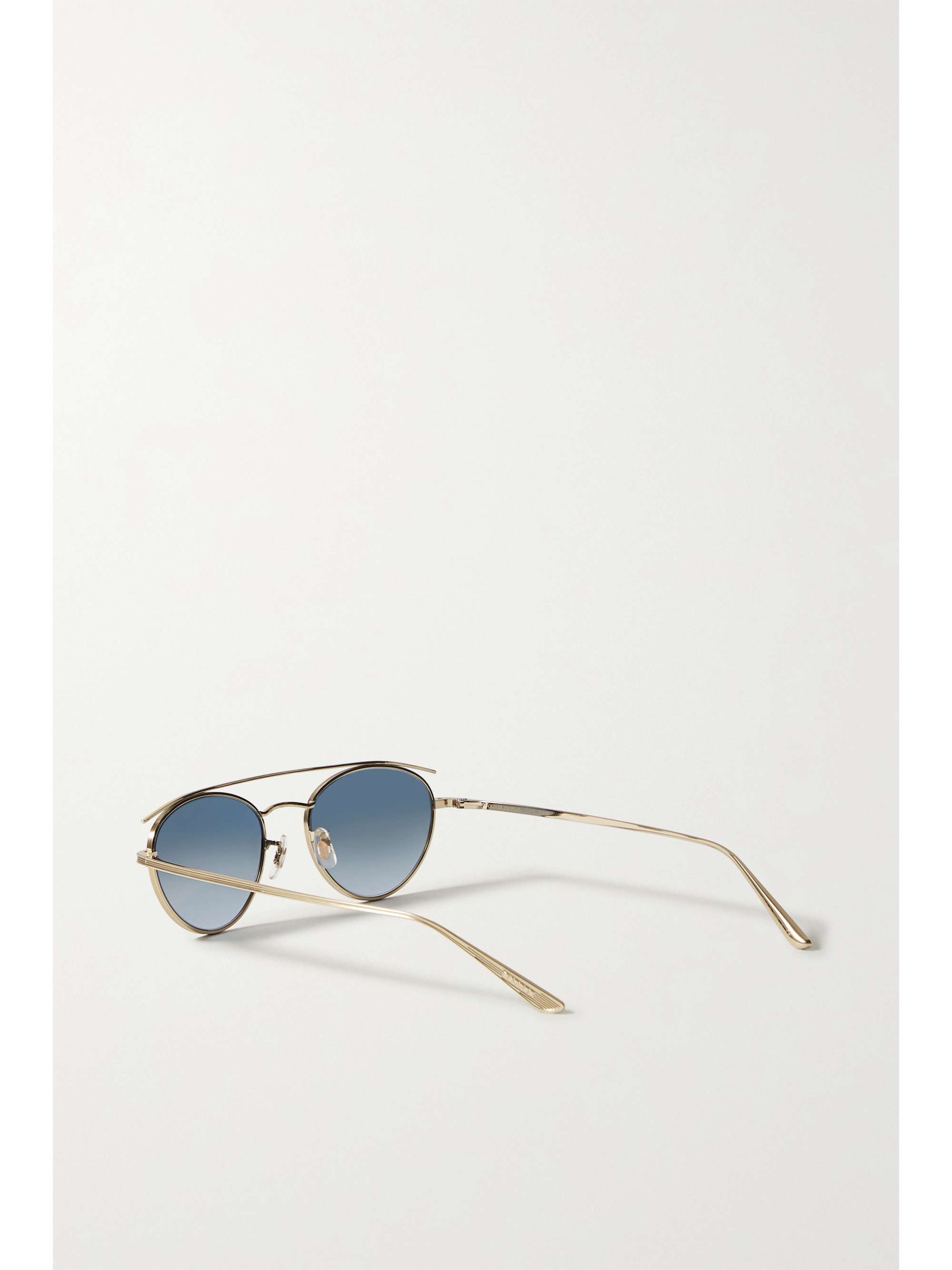 THE ROW + Oliver Peoples Hightree round-frame gold-tone sunglasses