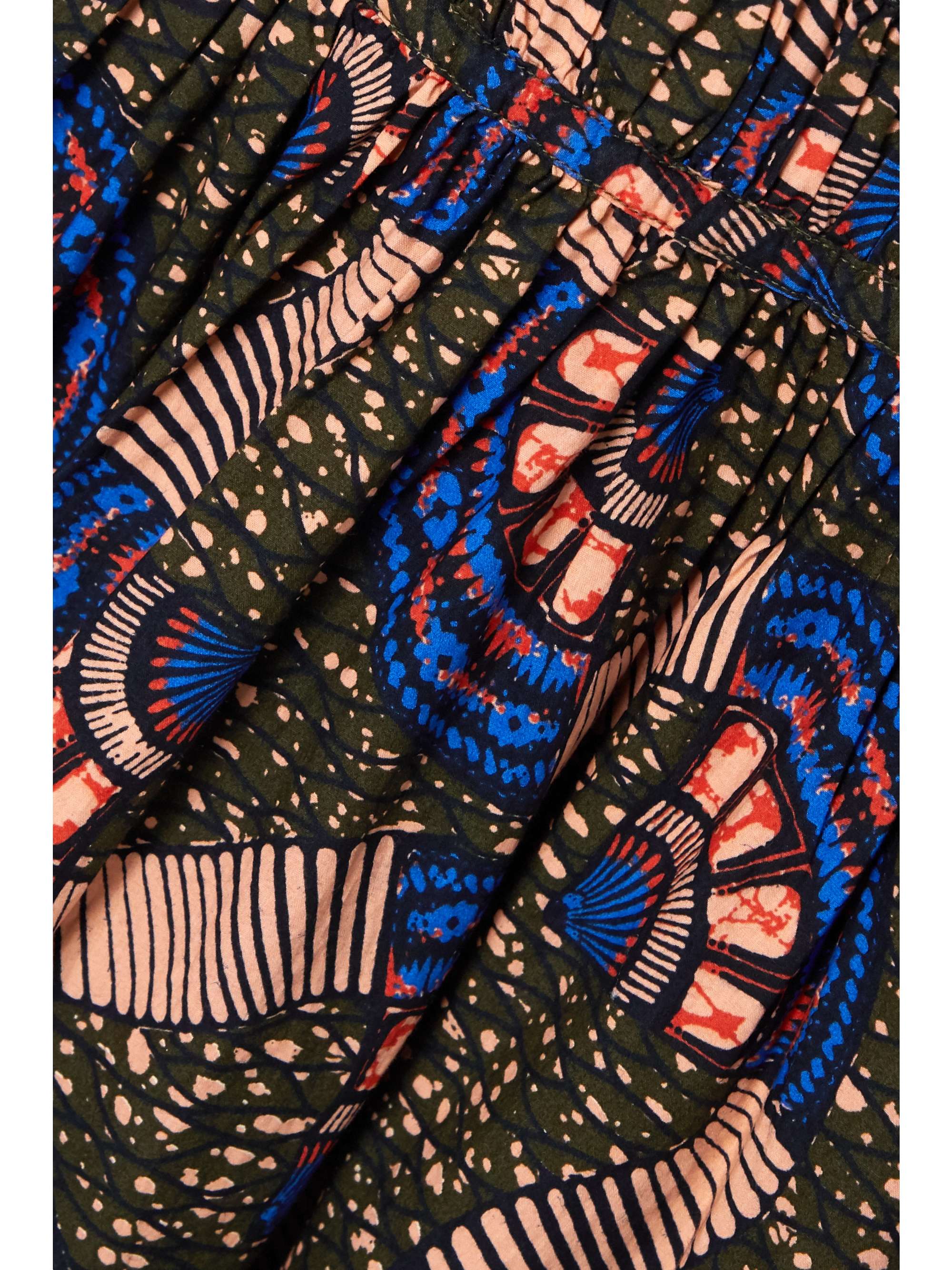 ULLA JOHNSON Juniper floral-print cotton-poplin midi dress