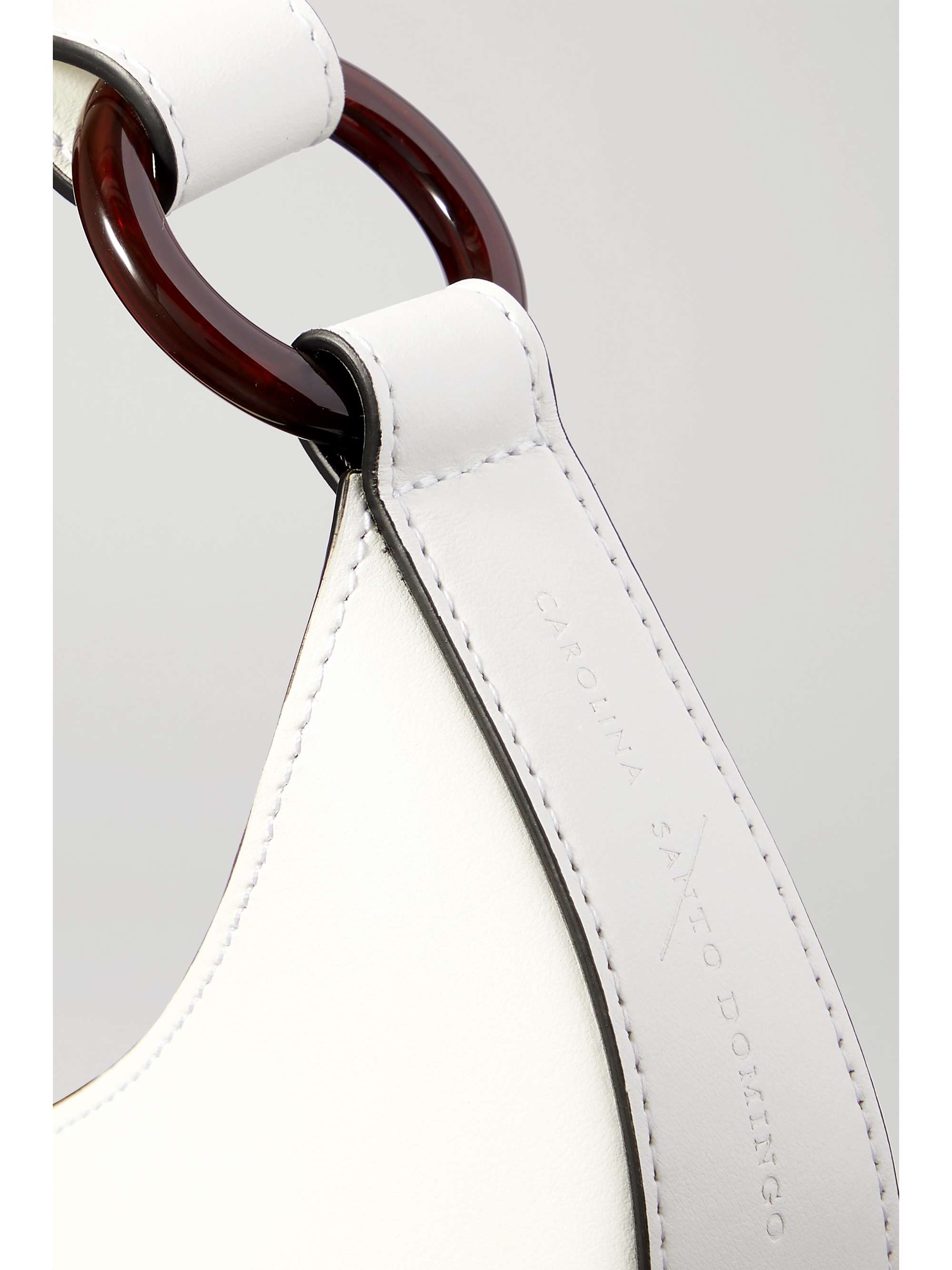 CAROLINA SANTO DOMINGO Ostra mini leather tote