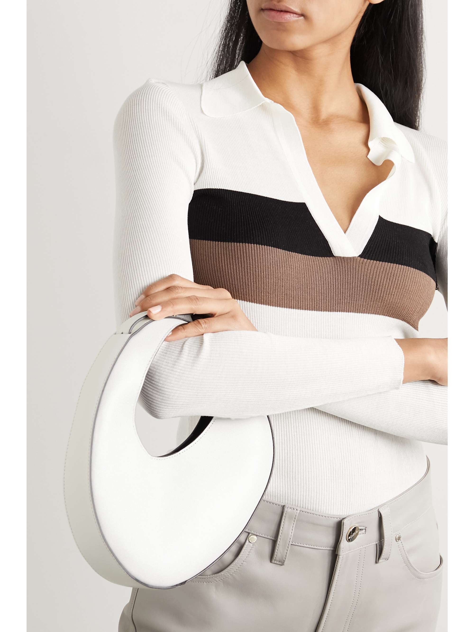 CAROLINA SANTO DOMINGO Ostra mini leather tote
