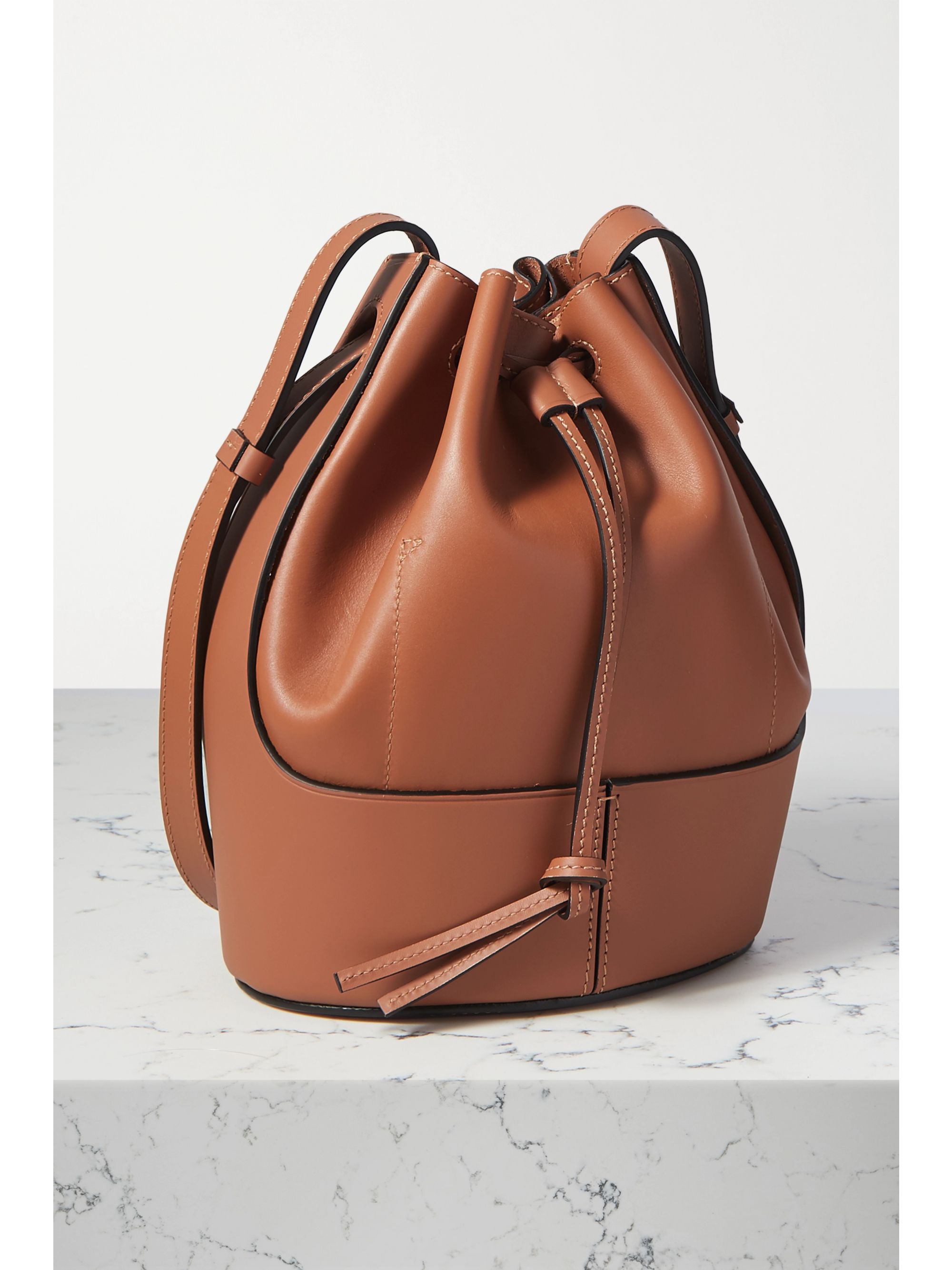 loewe balloon small leather bucket bag