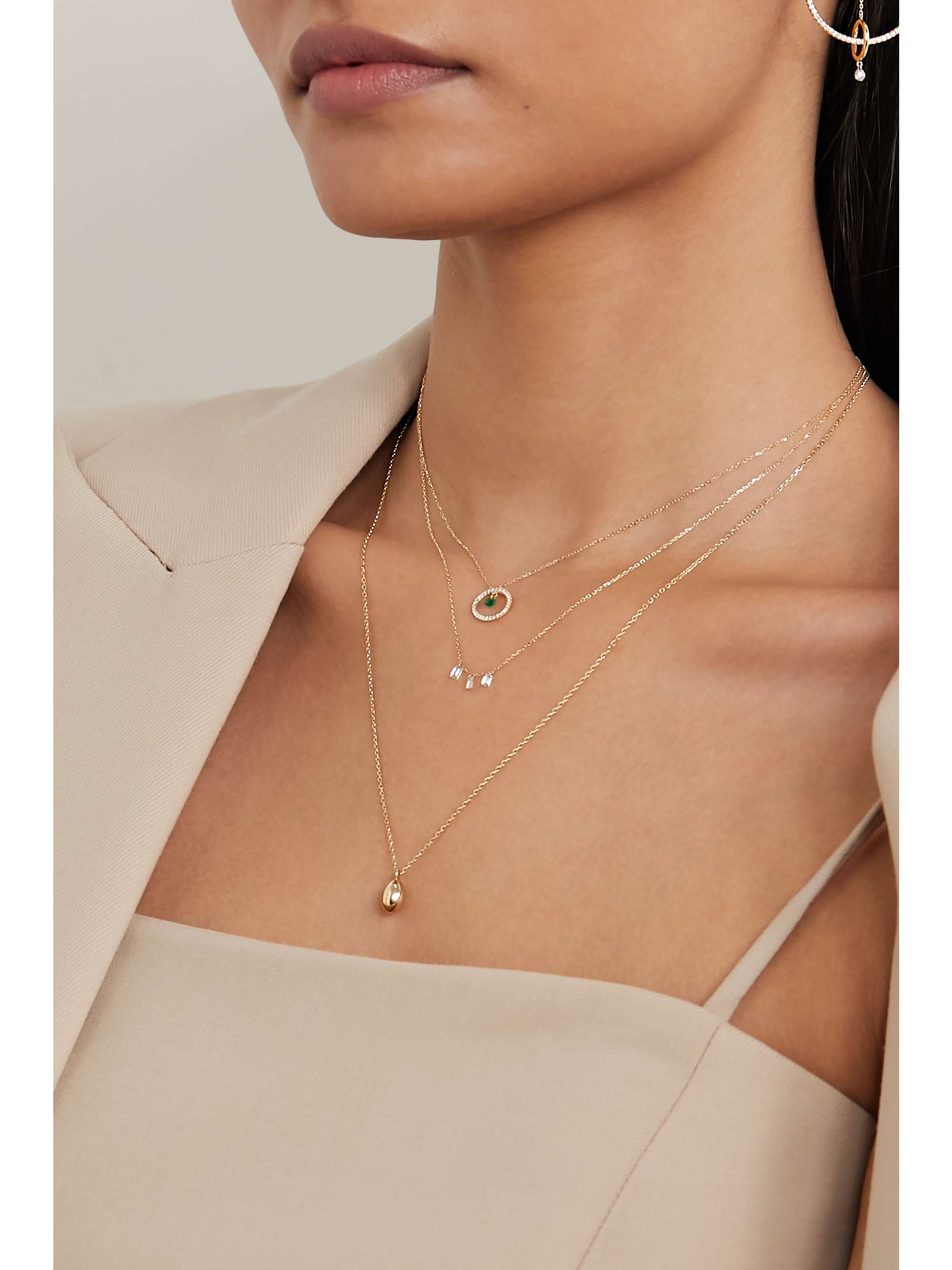 PERSÉE Danaé gold diamond necklace