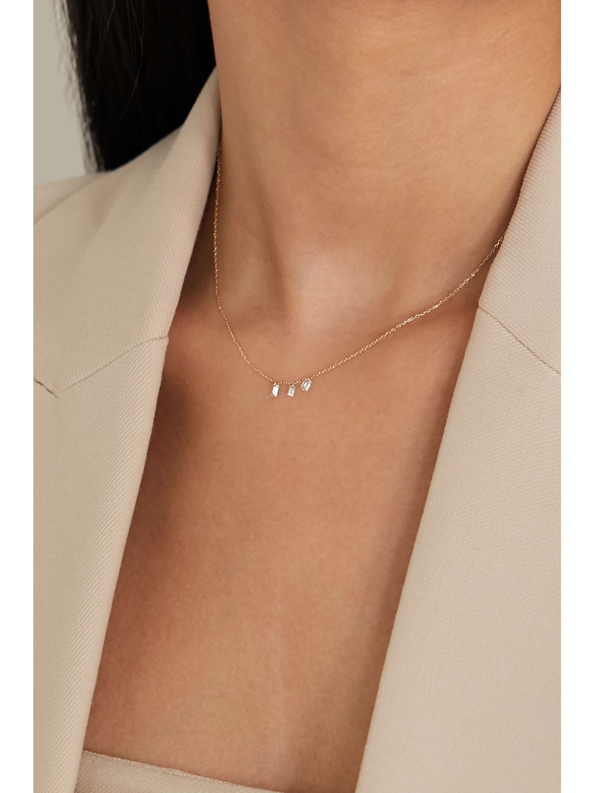 PERSÉE Danaé gold diamond necklace