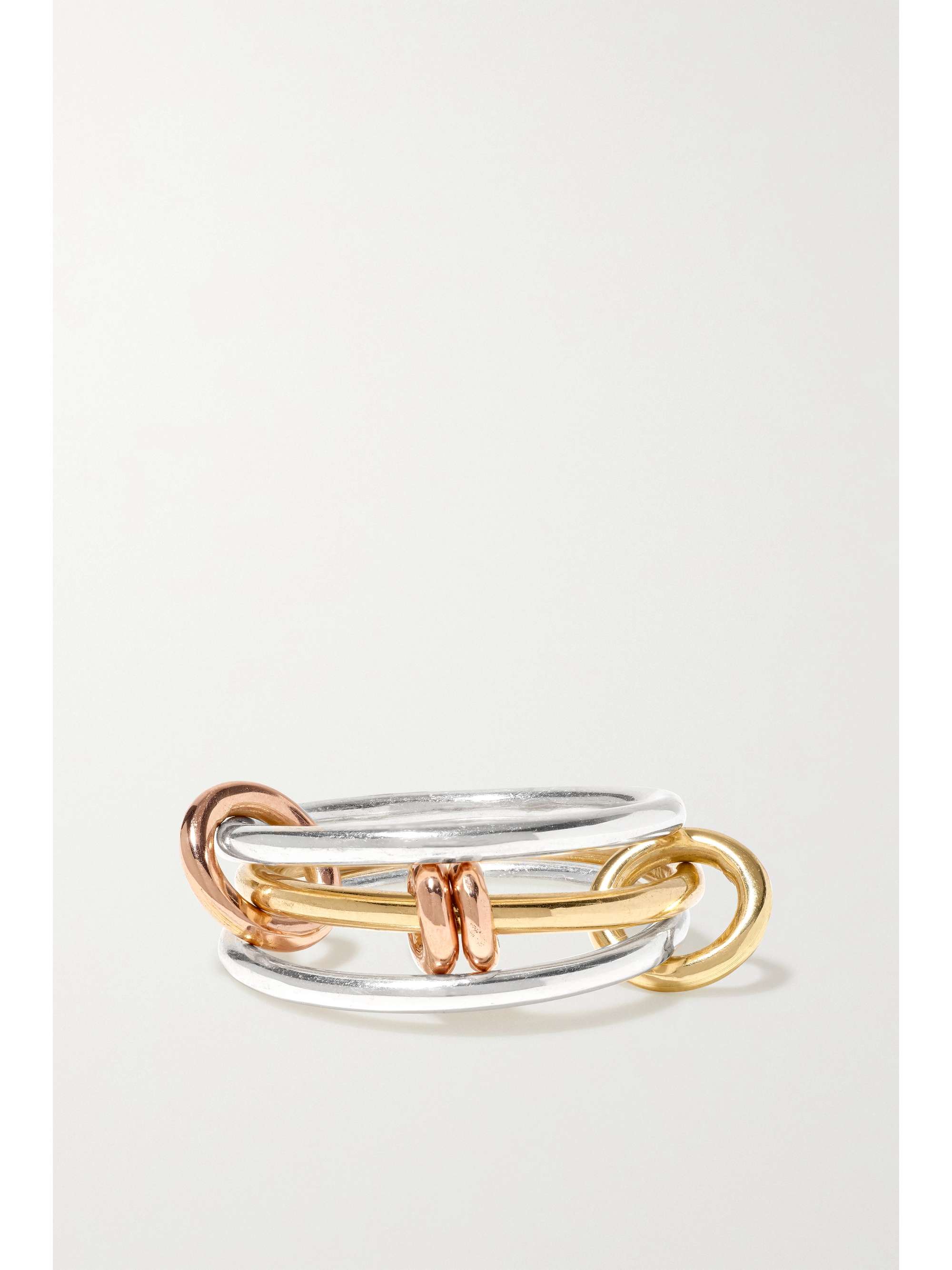 【SPINELLI KILCOLLIN】18-karat yellow and rose gold rings Gold Sonny set of three 18-karat yellow and rose gold and