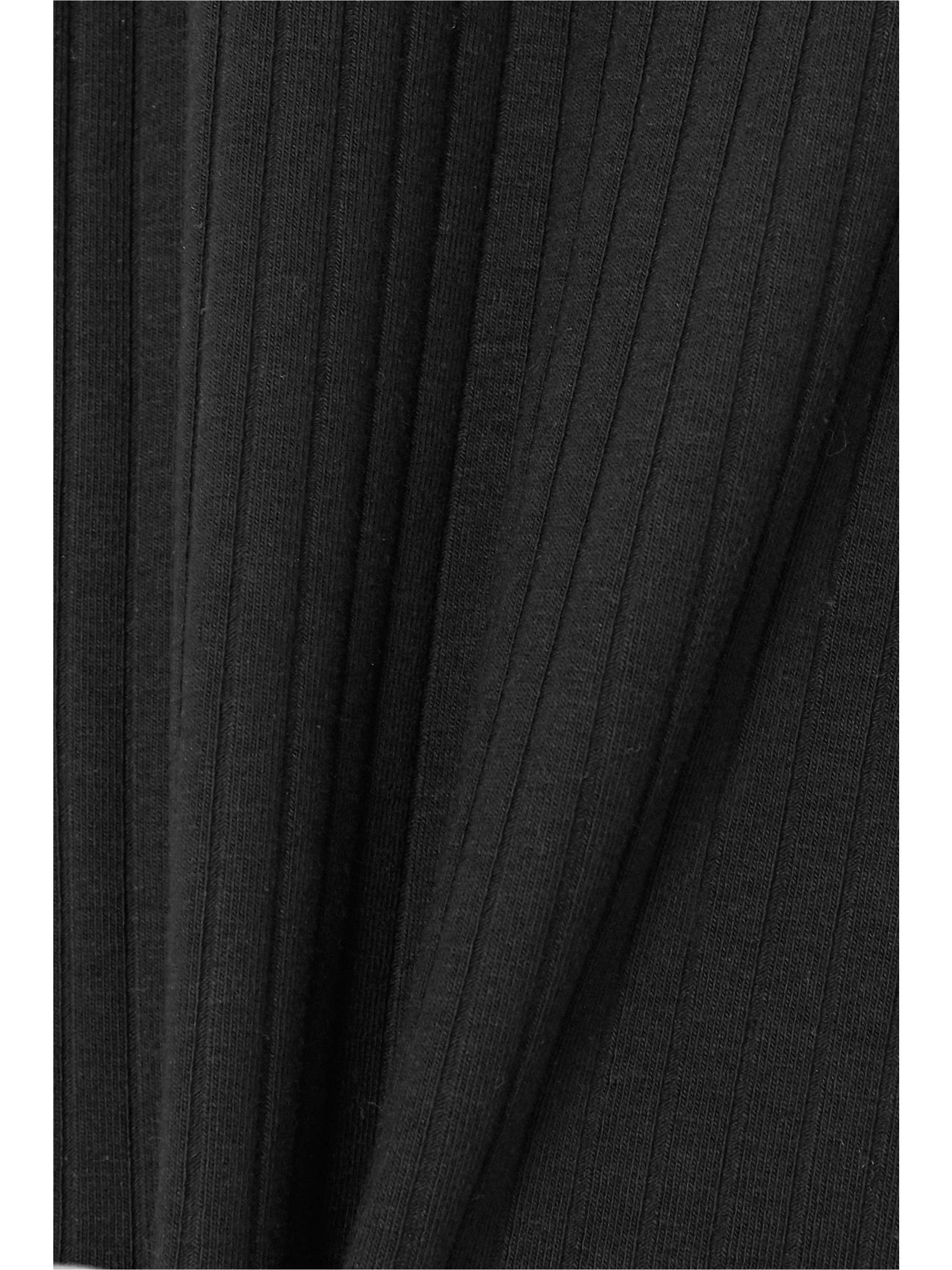 NINETY PERCENT Ribbed stretch-organic cotton-jersey T-shirt