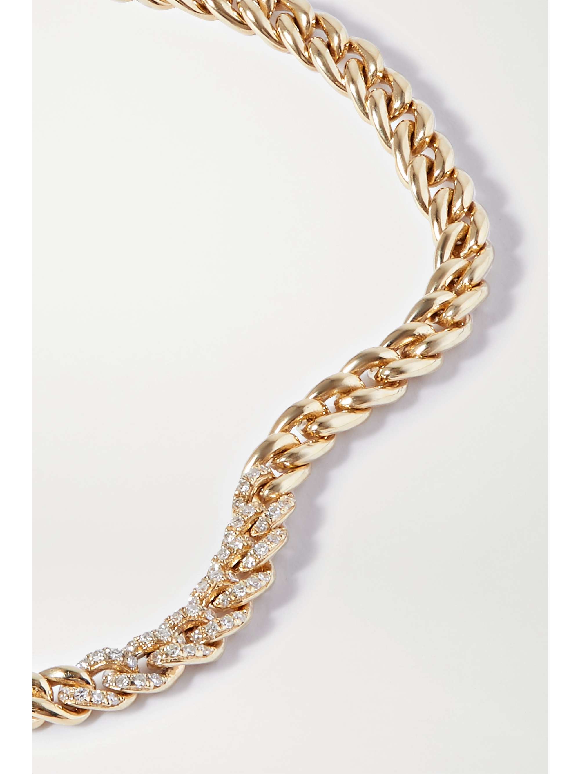 STONE AND STRAND 10-karat gold diamond bracelet