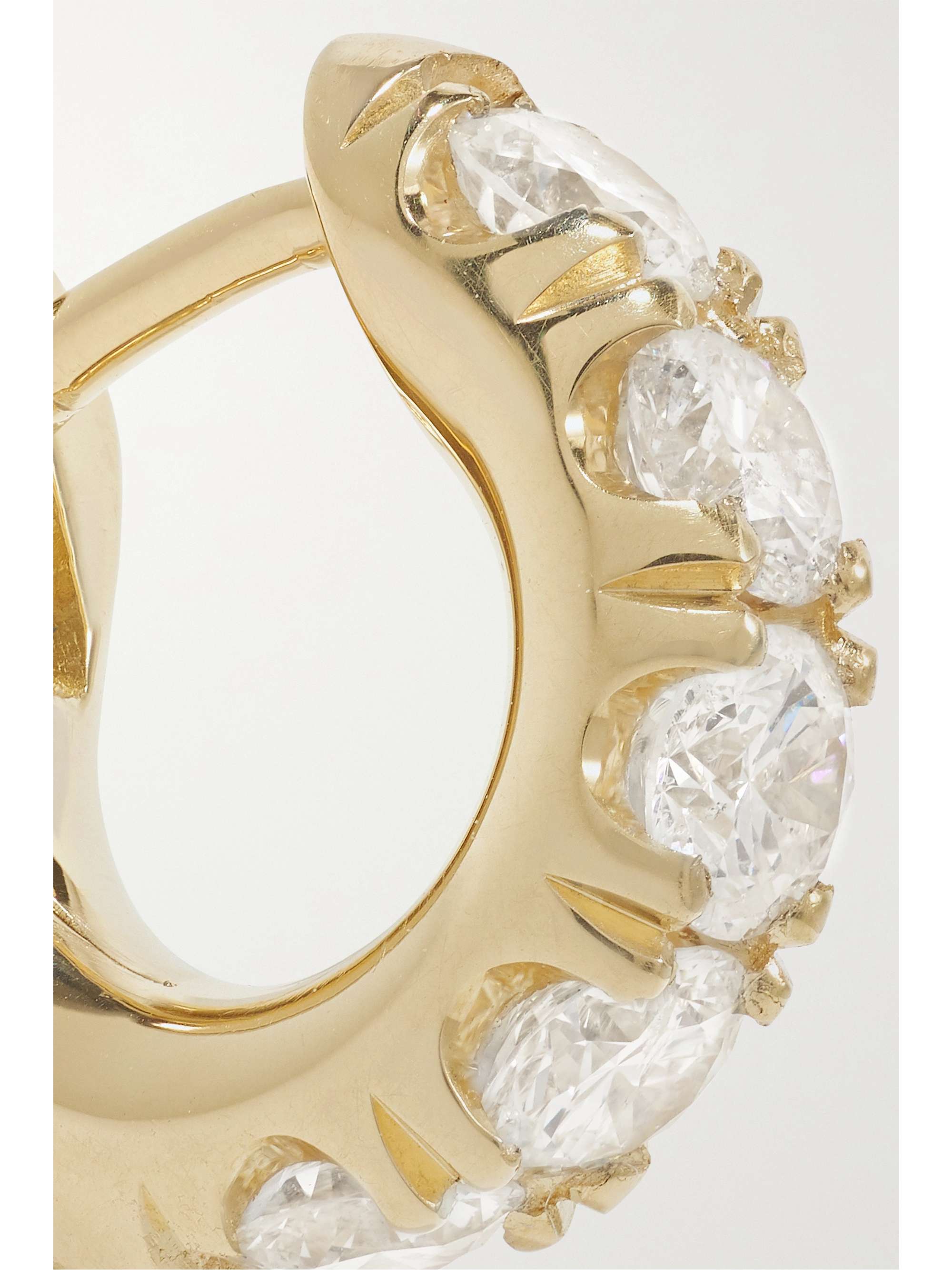 SPINELLI KILCOLLIN 18-karat gold diamond hoop earring