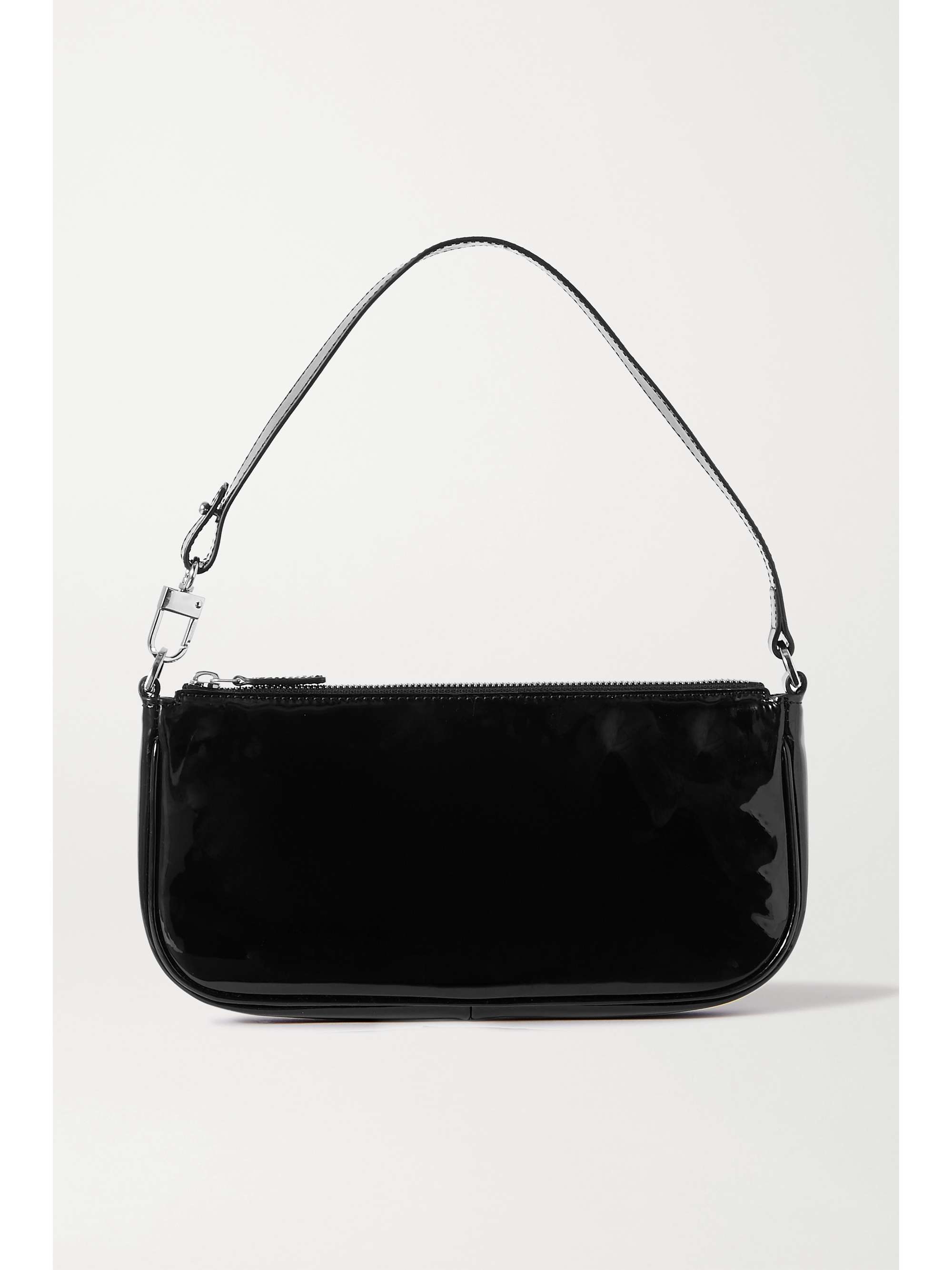 BY FAR Rachel croc-effect leather shoulder bag