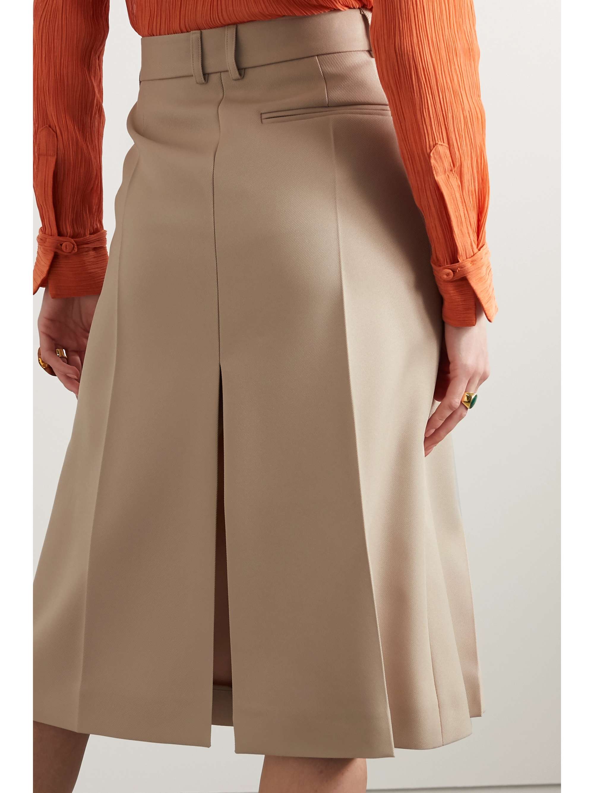 STELLA MCCARTNEY + NET SUSTAIN Alisha twill skirt