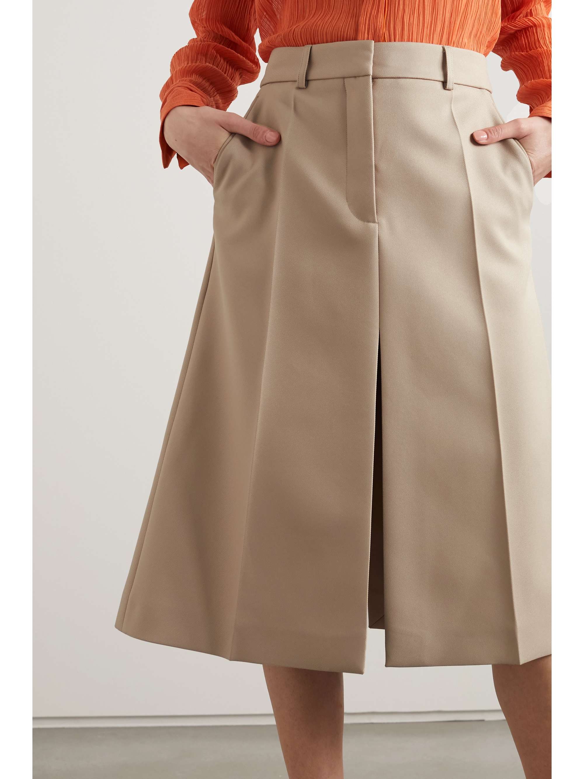 STELLA MCCARTNEY + NET SUSTAIN Alisha twill skirt