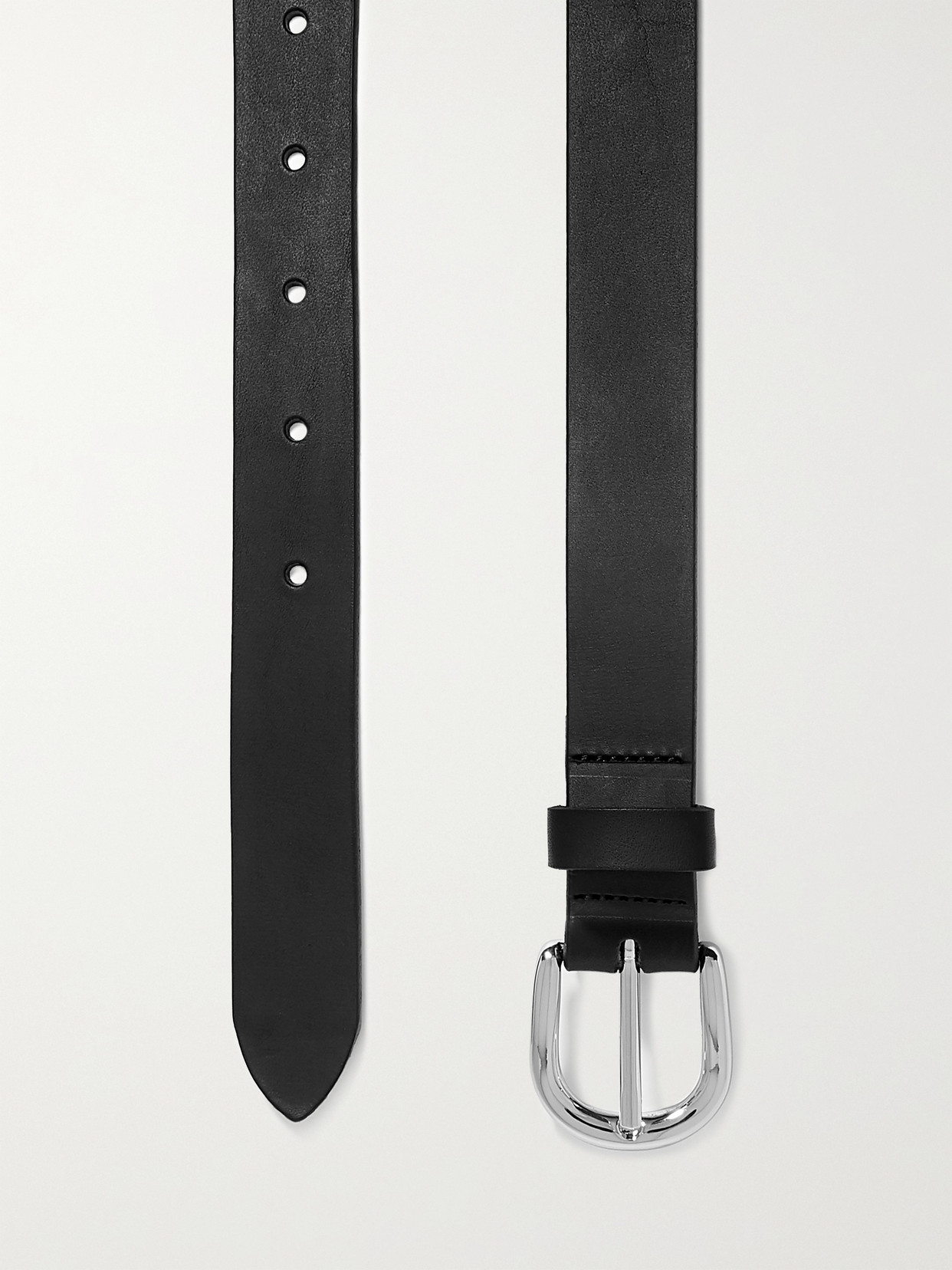 Isabel Marant Black Zap Leather Belt In Black