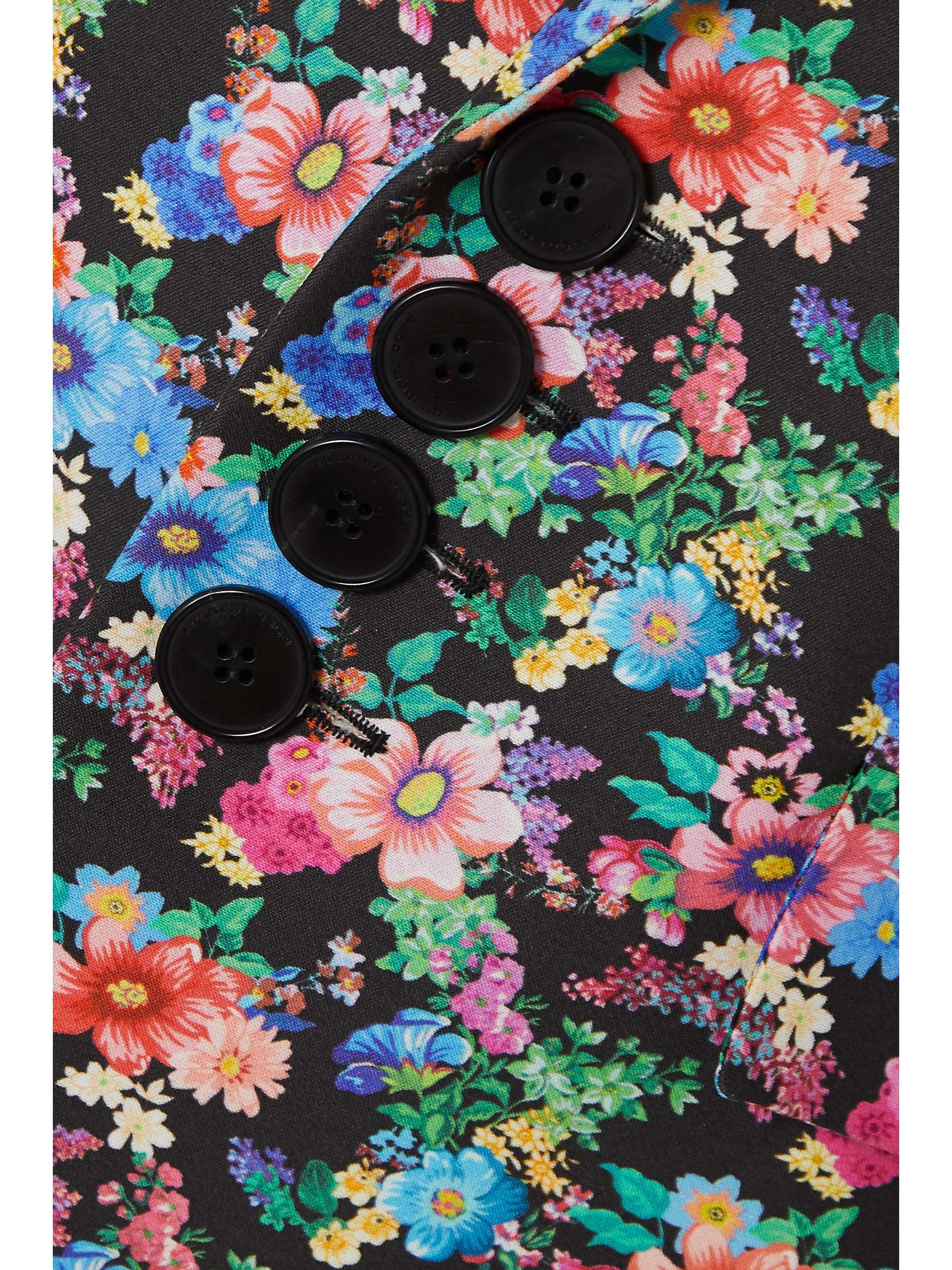 RABANNE Floral-print cotton-blend blazer