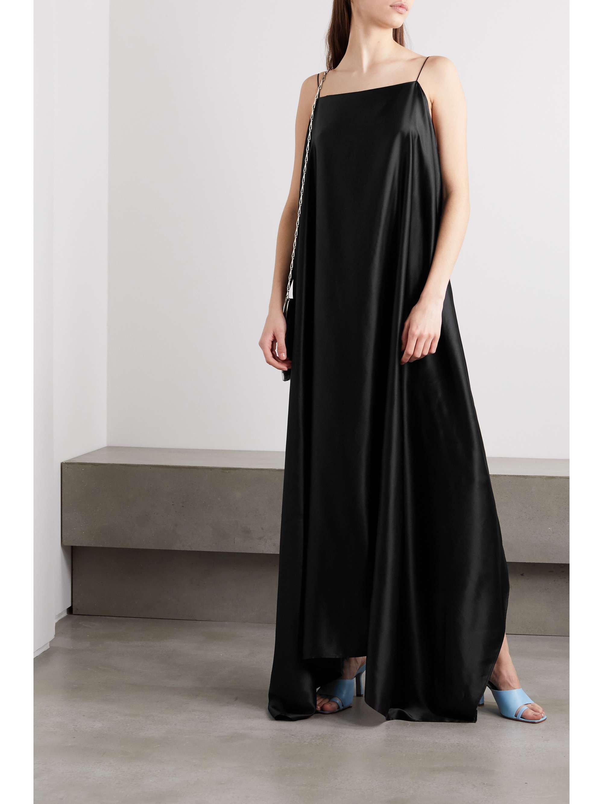 BERNADETTE Meredith silk-satin maxi dress