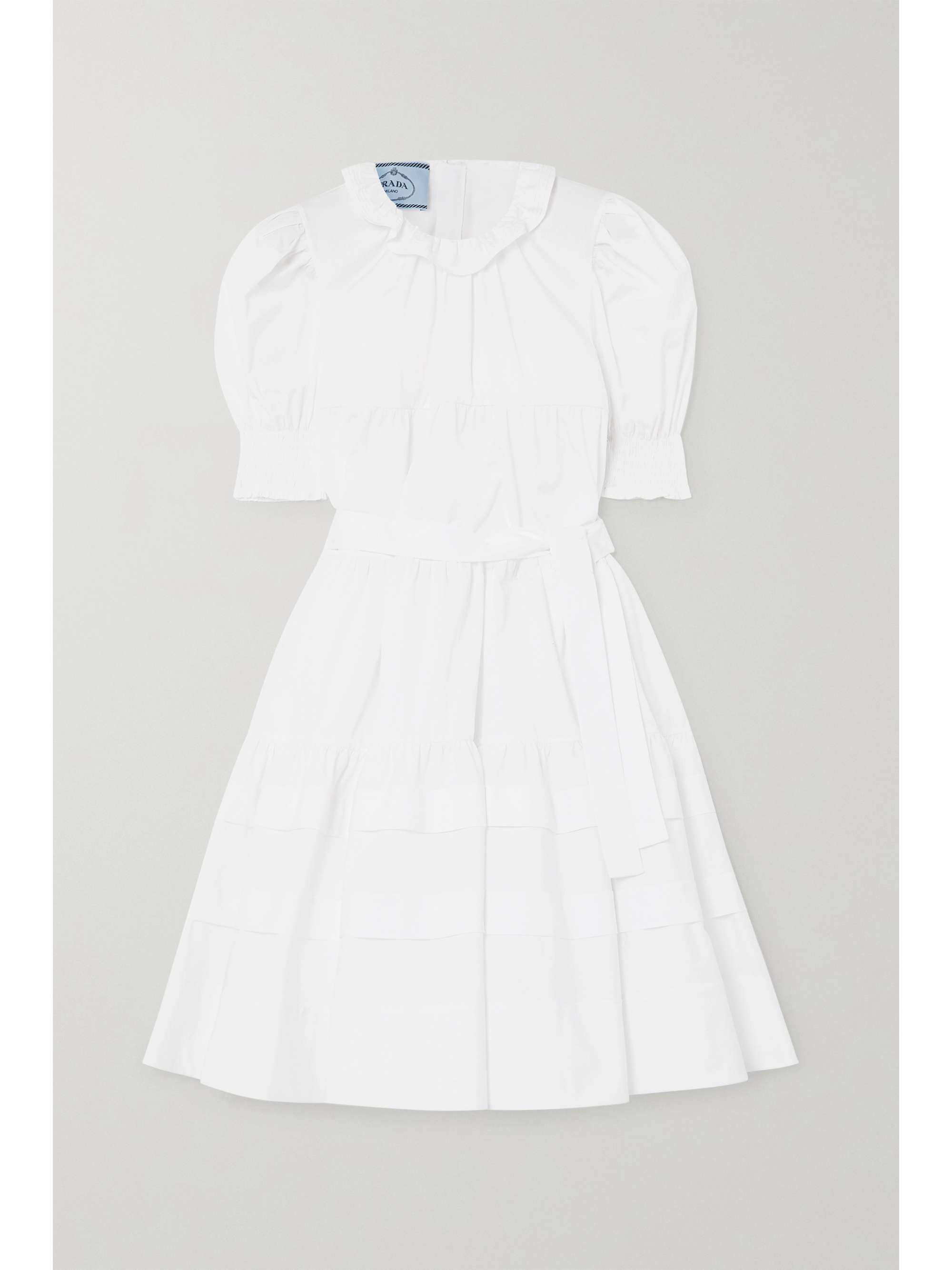 white prada dress