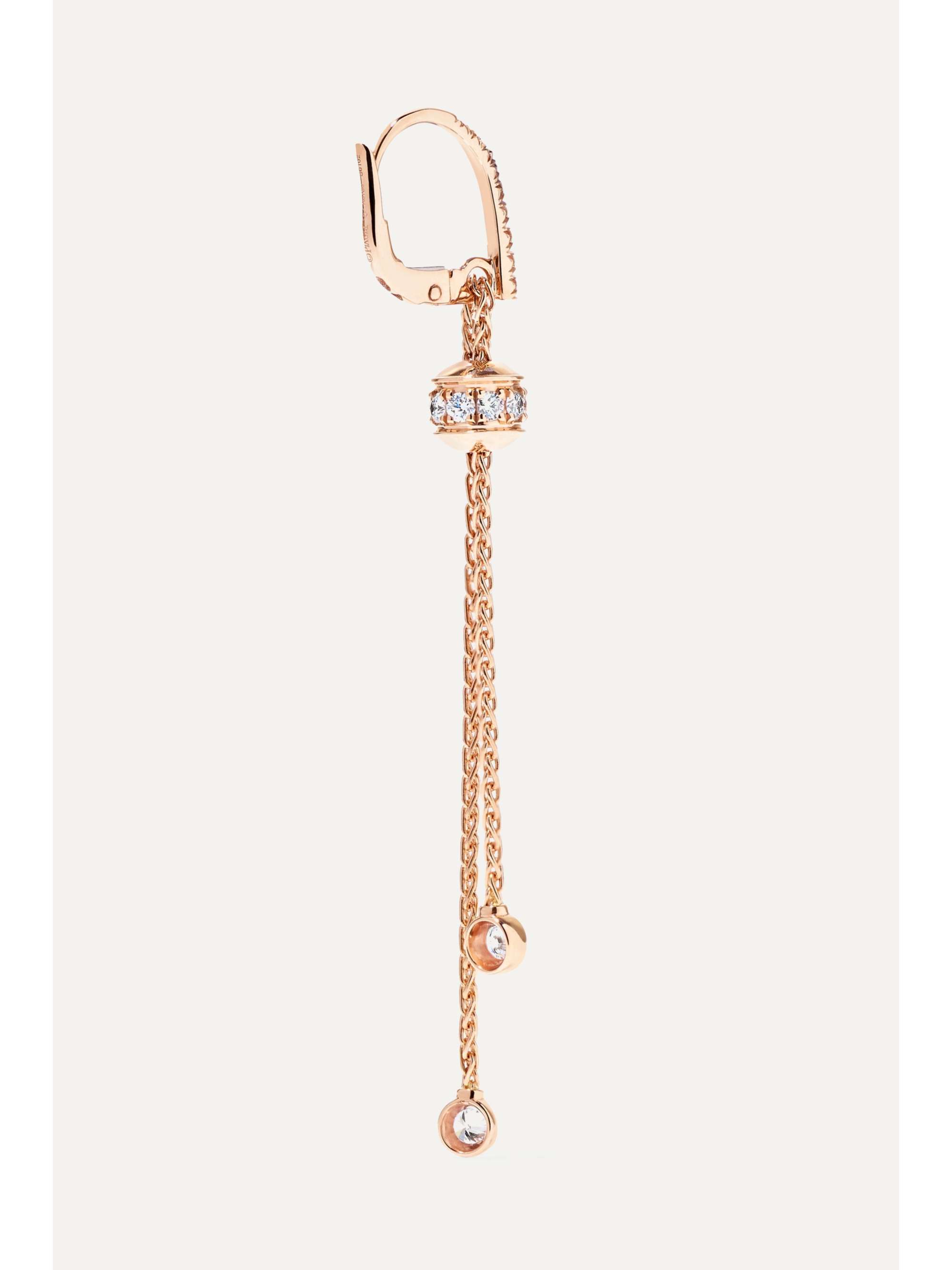 PIAGET Boucles d'oreilles en or rose 18 carats (750/1000) et diamants Possession